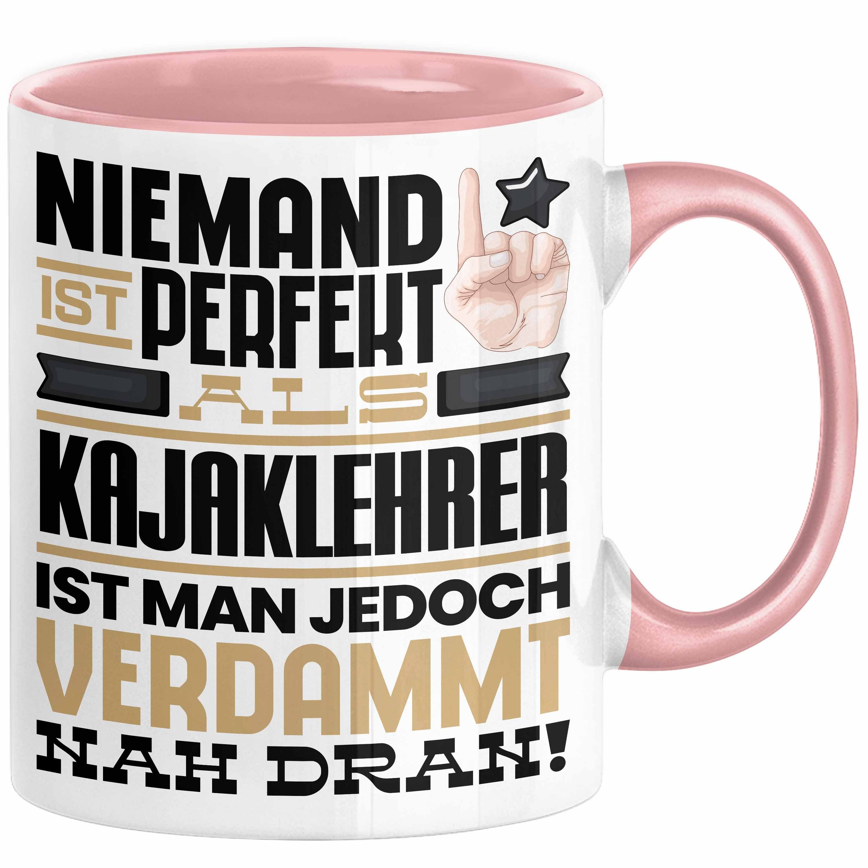 Trendation Tasse Kajaklehrer Geschenk Tasse Lustige Geschenkidee für Kajaklehrer Geburt