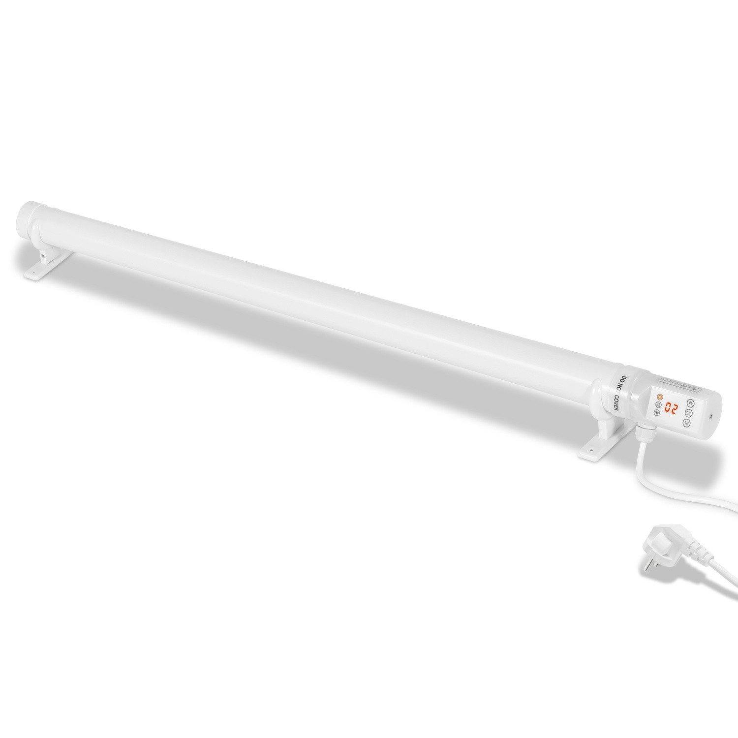 Clanmacy Heizgerät Elektrische Gewächshausheizung 180 W mit Timer, Rohrheizung 950 mm, 180 W