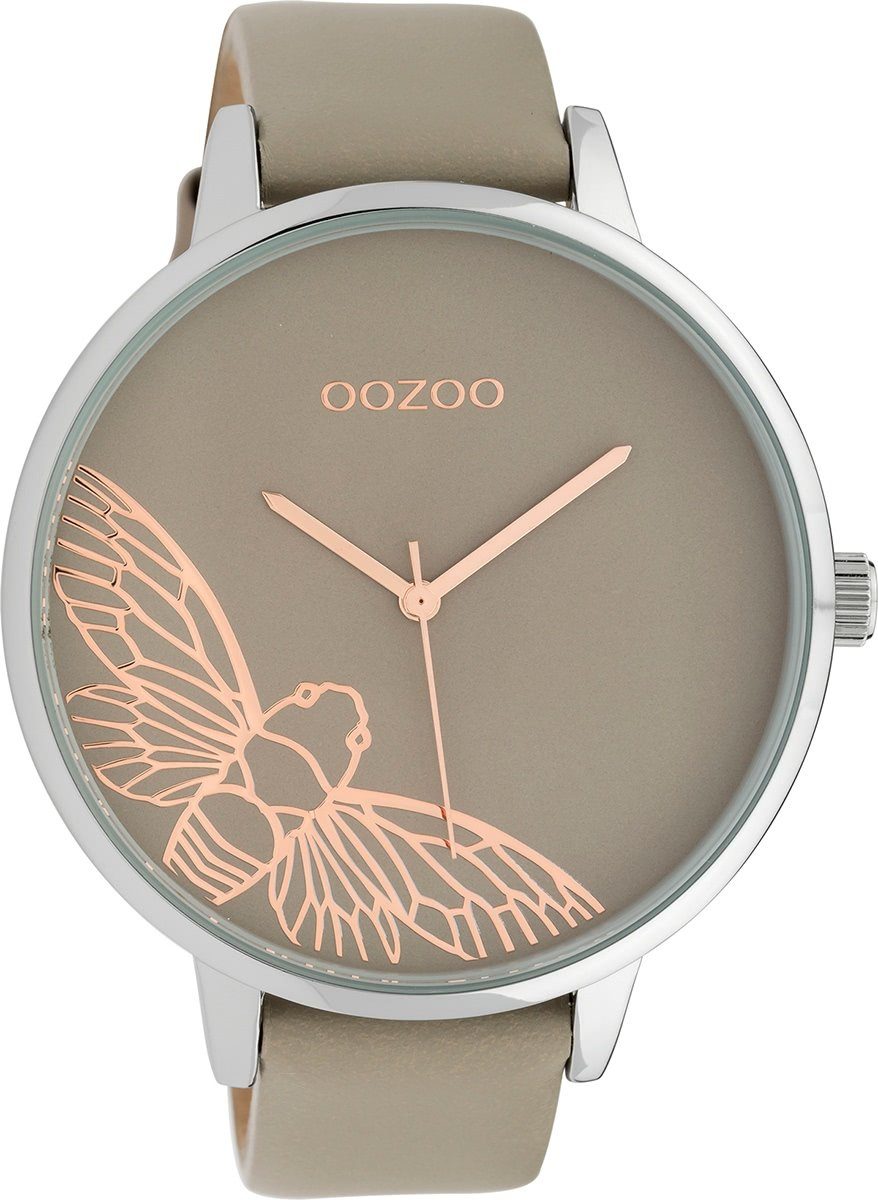 OOZOO Quarzuhr Oozoo Damen Armbanduhr beige, günstig online kaufen