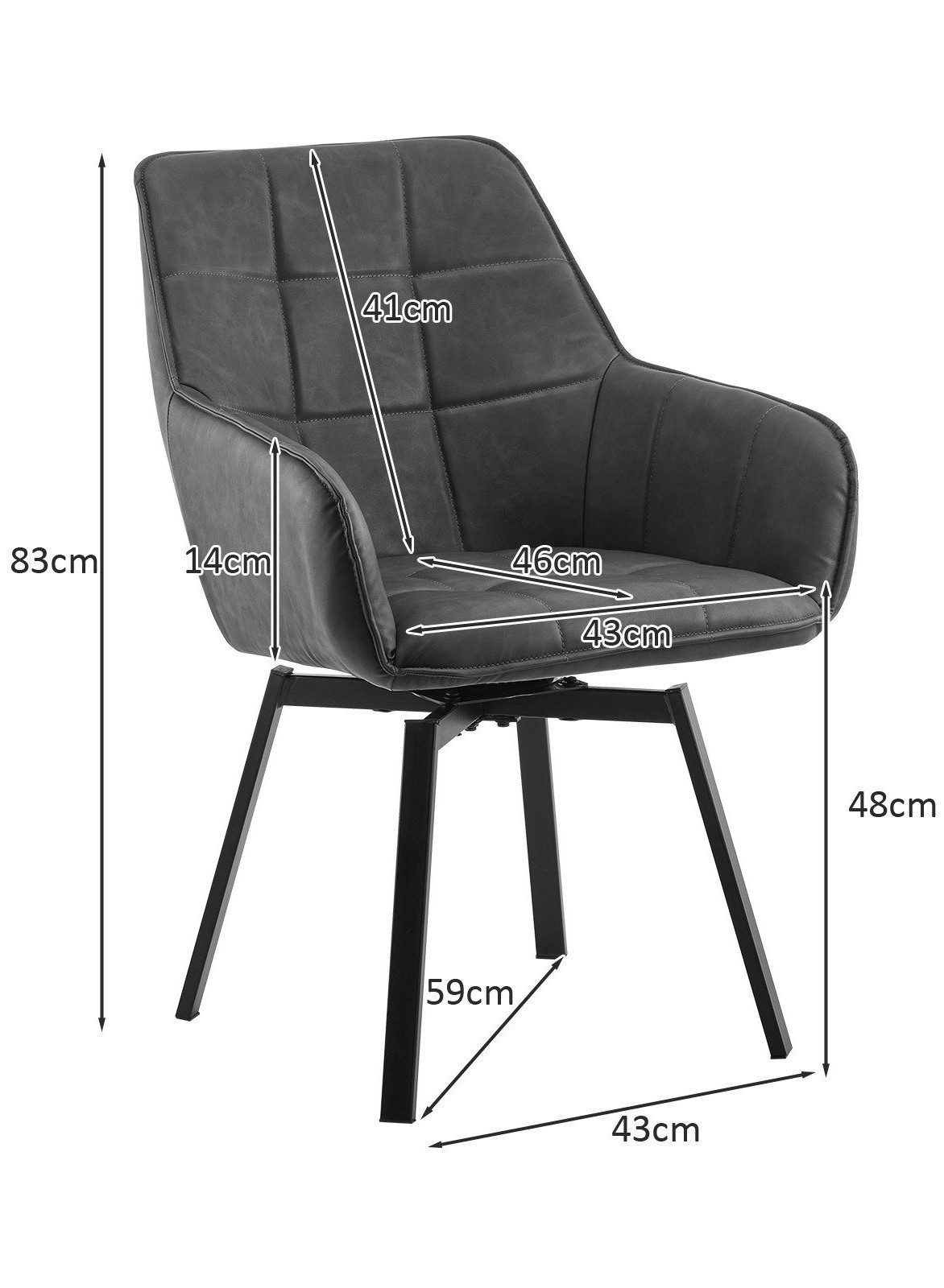 Ofcasa Esszimmerstuhl Kunstlderstuhl (2er Set), Gepolsterter günstig online kaufen