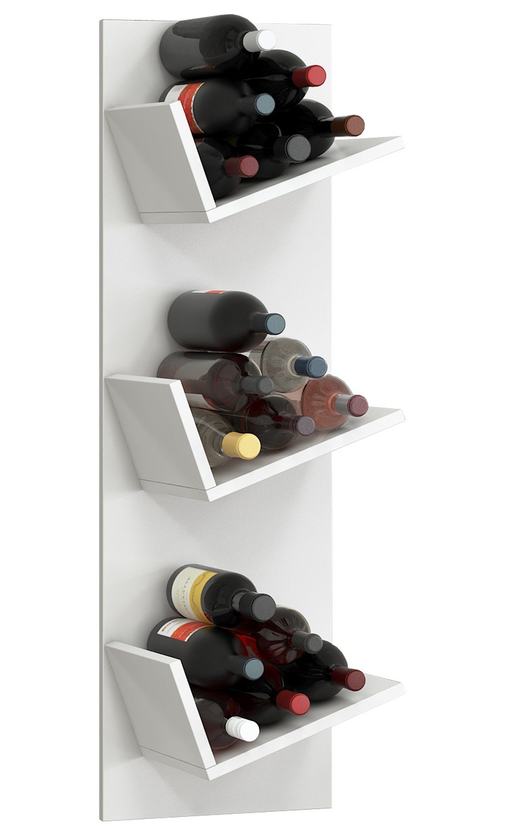 VCM Wandregal Holz Weinregal Wandregal Flaschen Wein Vinosi