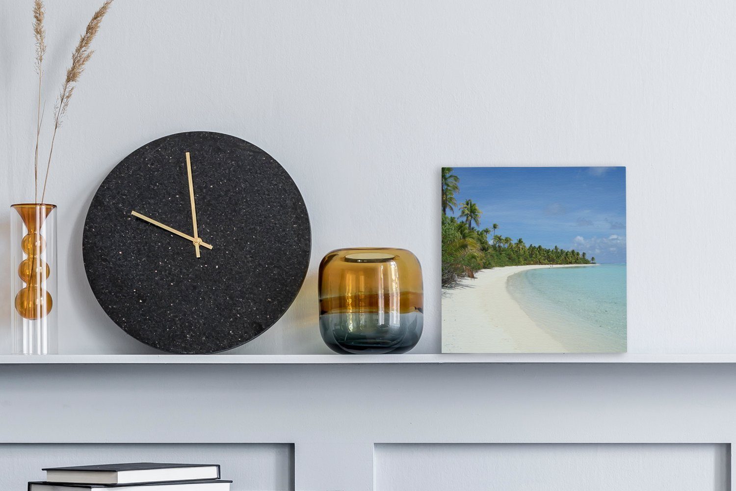OneMillionCanvasses® Leinwandbild Leinwand Foot Sandstrand für One Wohnzimmer (1 Der St), Schlafzimmer von Island, weiße Bilder