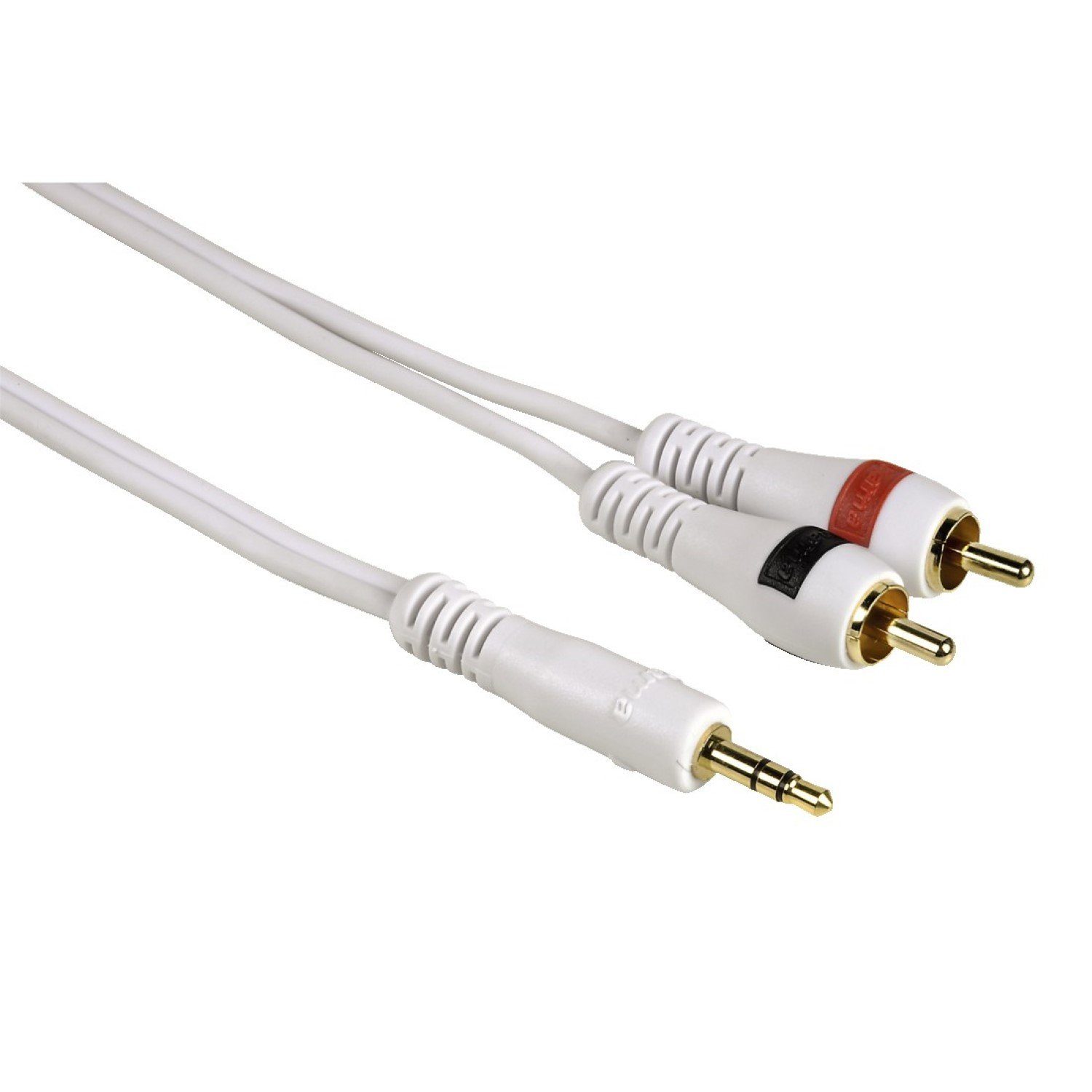 Hama HQ 2m Klinke Cinch AUX Audio Kabel Vergoldet Audio-Kabel, 3,5-mm-Klinke, RCA-Stecker, Keine (200 cm), 3,5mm Klinken-Stecker auf 2x Chinch RCA Klinken-Kabel Audio-Adapter