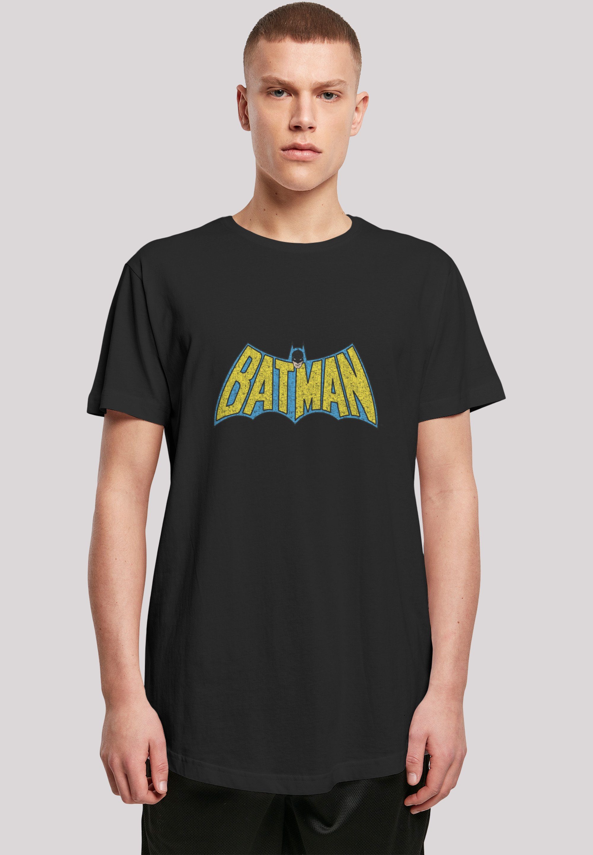 F4NT4STIC T-Shirt DC Comics Superhelden Batman Crackle Logo Print schwarz