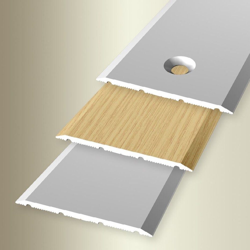 PROVISTON Übergangsprofil Aluminium, 40 x 900 mm, Schwarz, Übergangsschiene Bodenprofil (1-St)