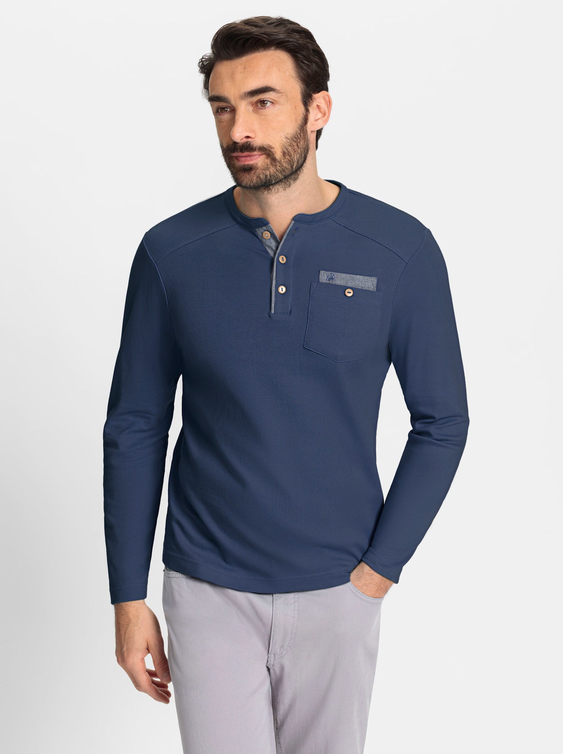 Marco Donati Langarmshirt "Langarm-Shirt", (1 tlg.) günstig online kaufen