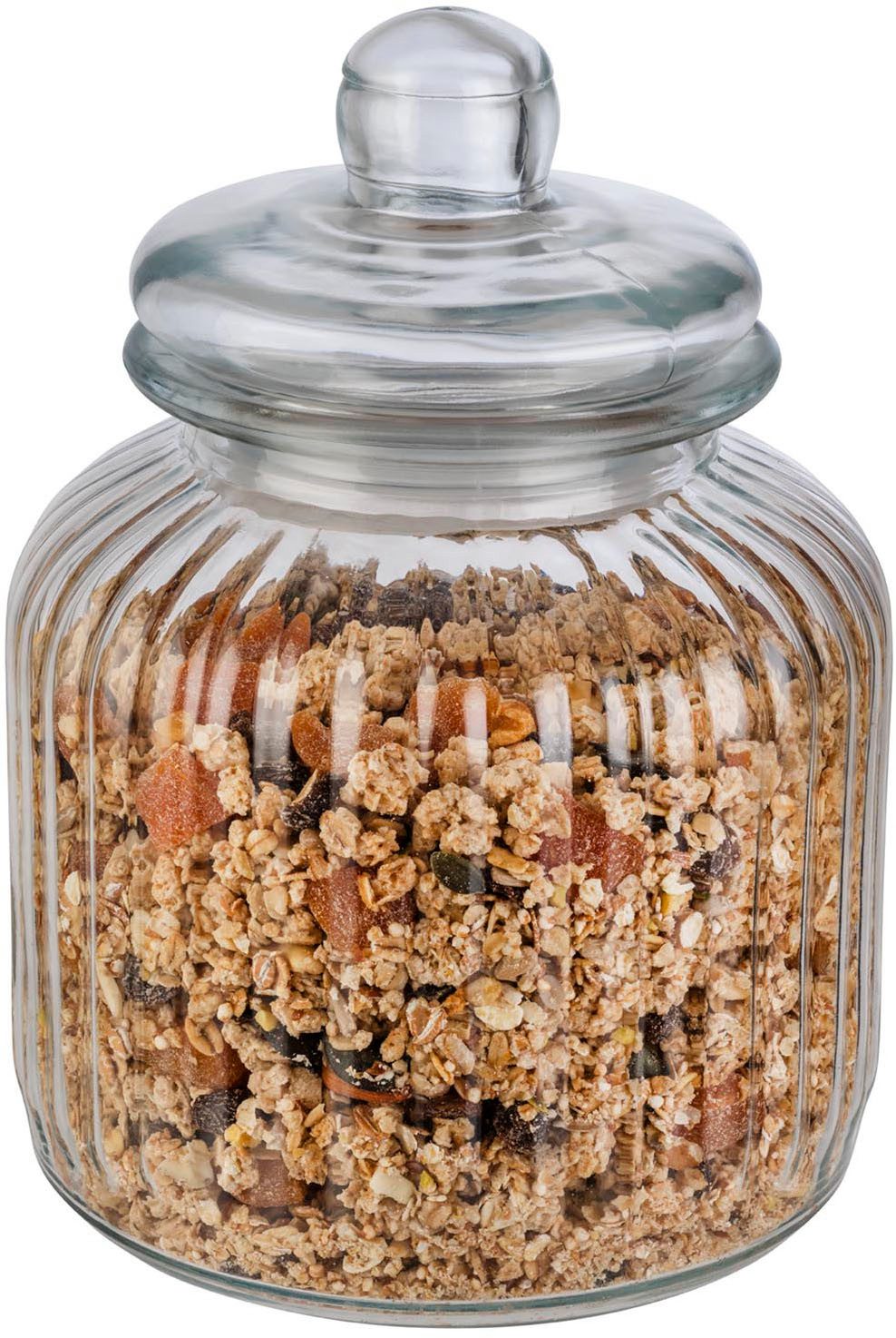 APS Vorratsglas -COOKIEGO- aus Glas, Öffnung: ca. Ø 9 cm, Glas, (1-tlg), kann auch als Vase verwendet werden