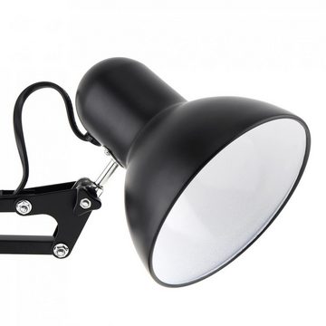 Retoo Tischleuchte Schreibtischlampe Nachttischlampe Leselampe Tischlampe Bürolampe, LED wechselbar, Langlebiges Material, Verstellbarer und flexibler Arm
