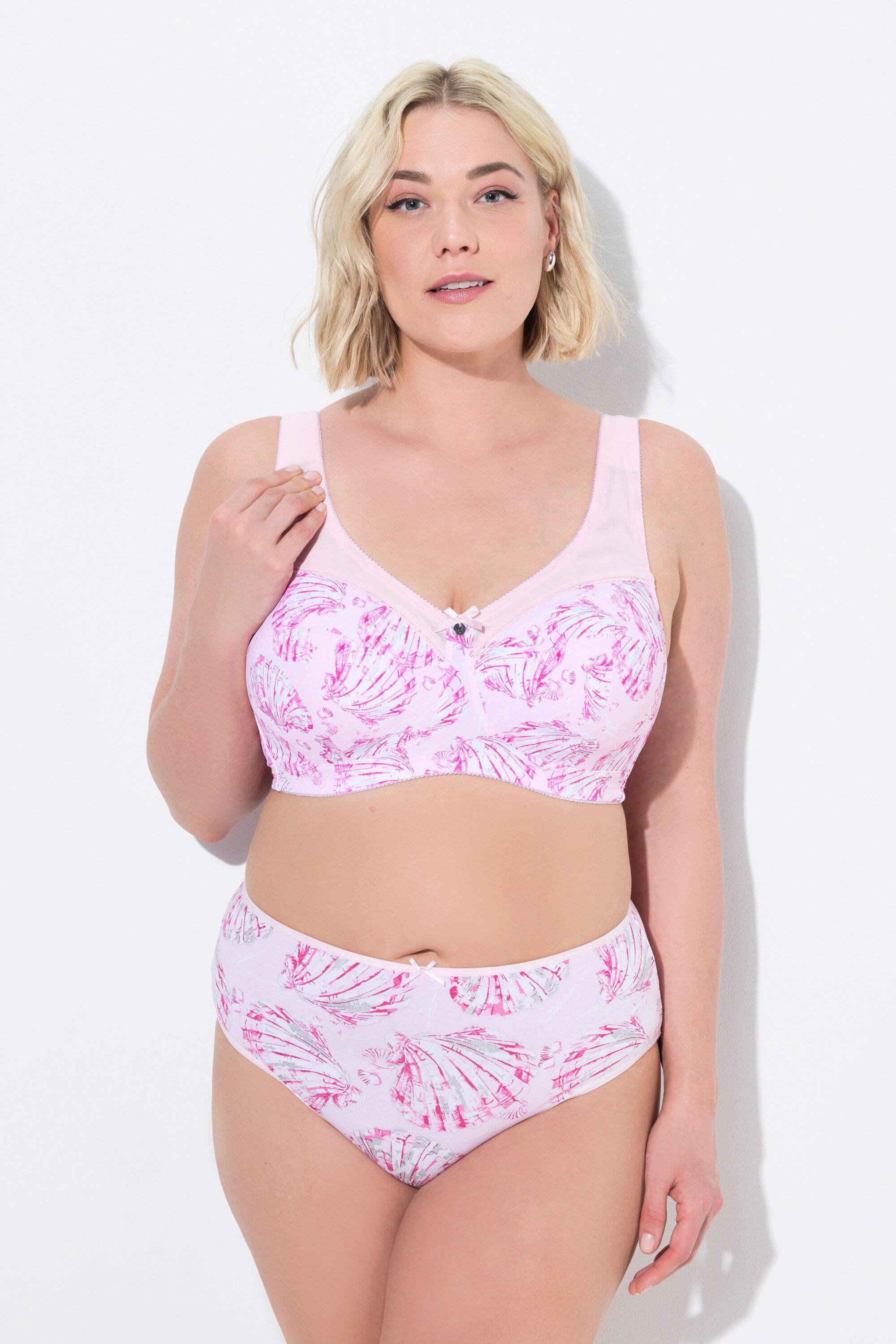 Ulla Popken Entlastungs-BH Entlastungs-BH bügellos Muscheln