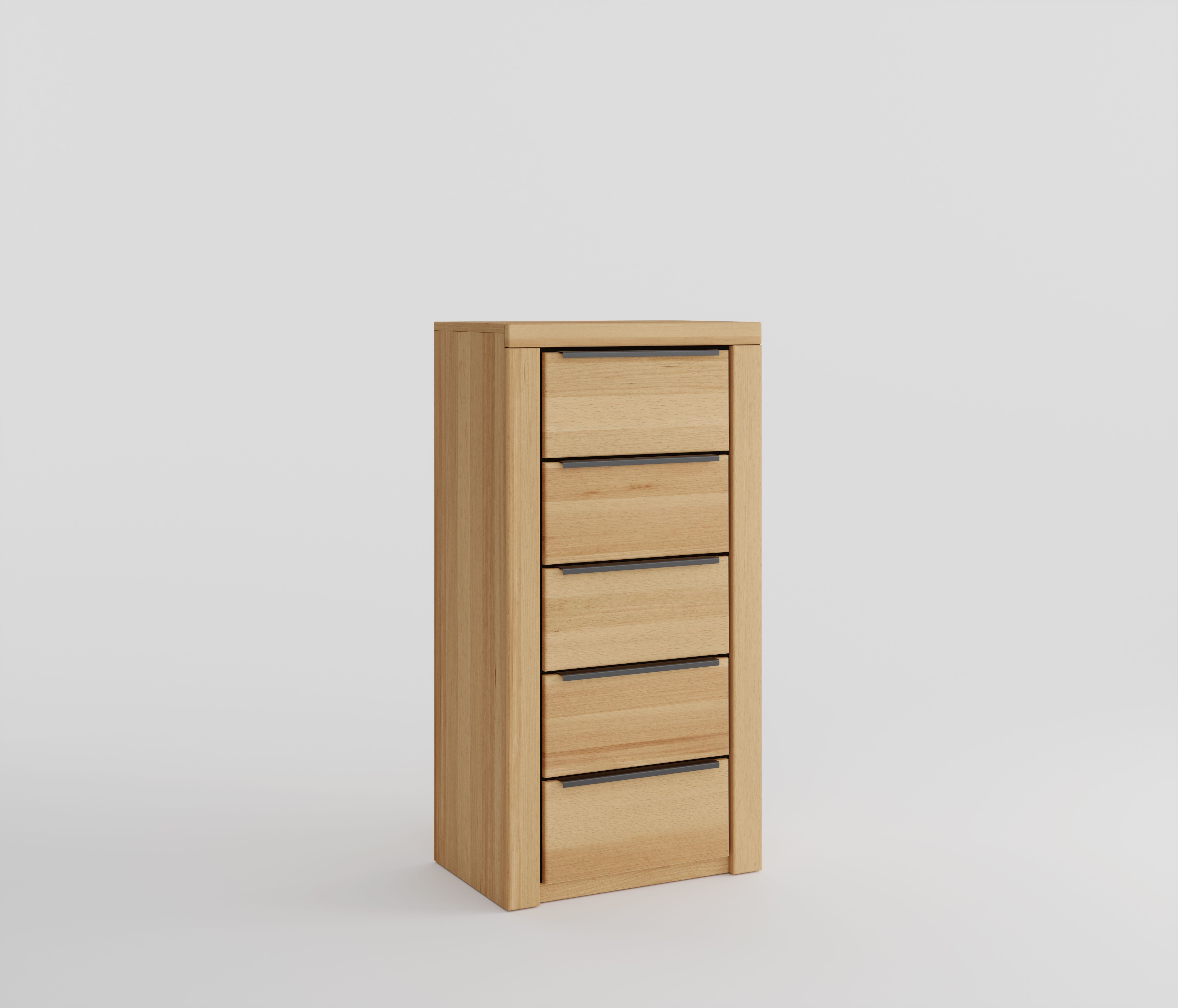 ELFO Hochkommode Sideboard Kommode Regal Brest Kernbuche geölt Teilmassiv Höhe 141cm