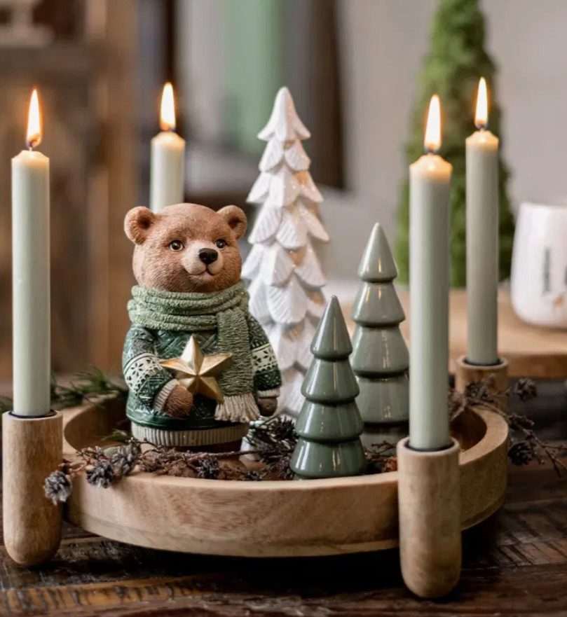 Seyila Home Dekofigur Keramik Tannenbaum/Weihnachtsbaum Grün günstig online kaufen