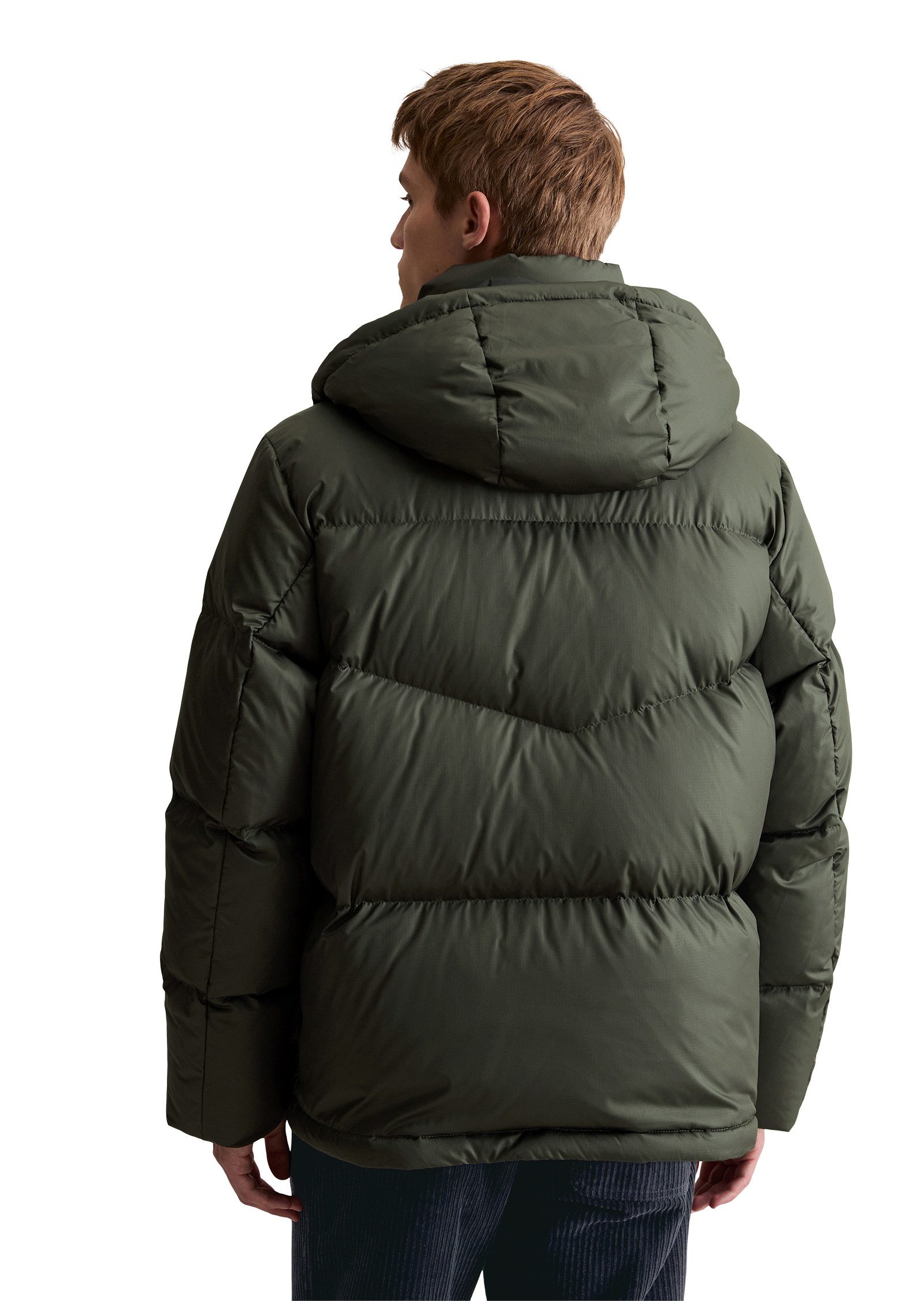 Marc O'Polo DENIM Daunenjacke Winterjacke, regular fit, mit abnehmbarer Kapuze