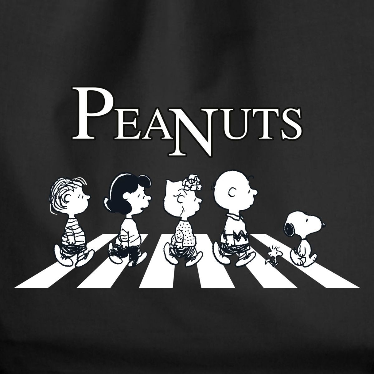 Spreadshirt Turnbeutel Peanuts and Friends Abbey Road Turnbeutel (1-tlg)