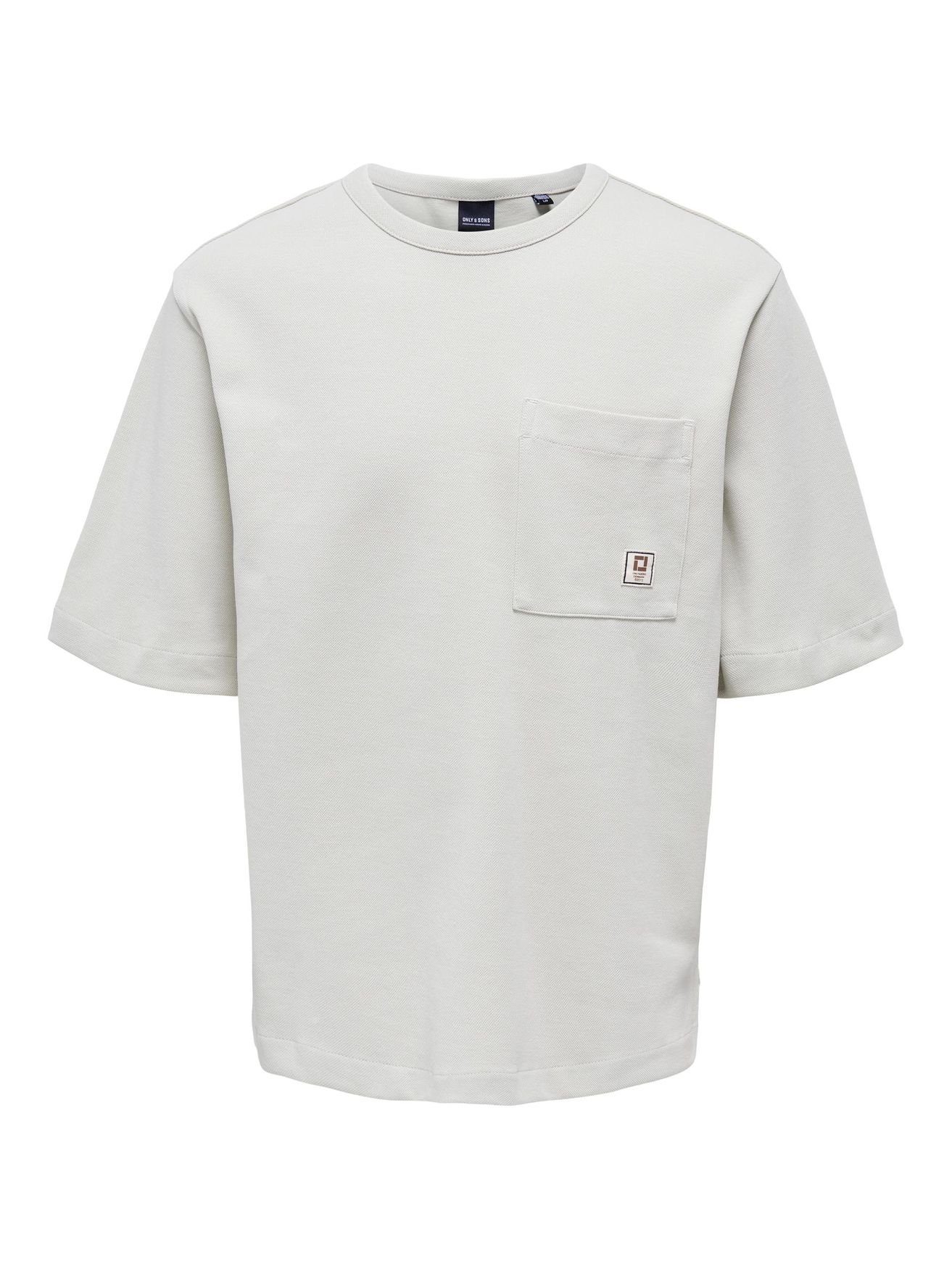& T-Shirt 5060 T-Shirt in Weiß ONSLEE Brusttasche SONS ONLY mit