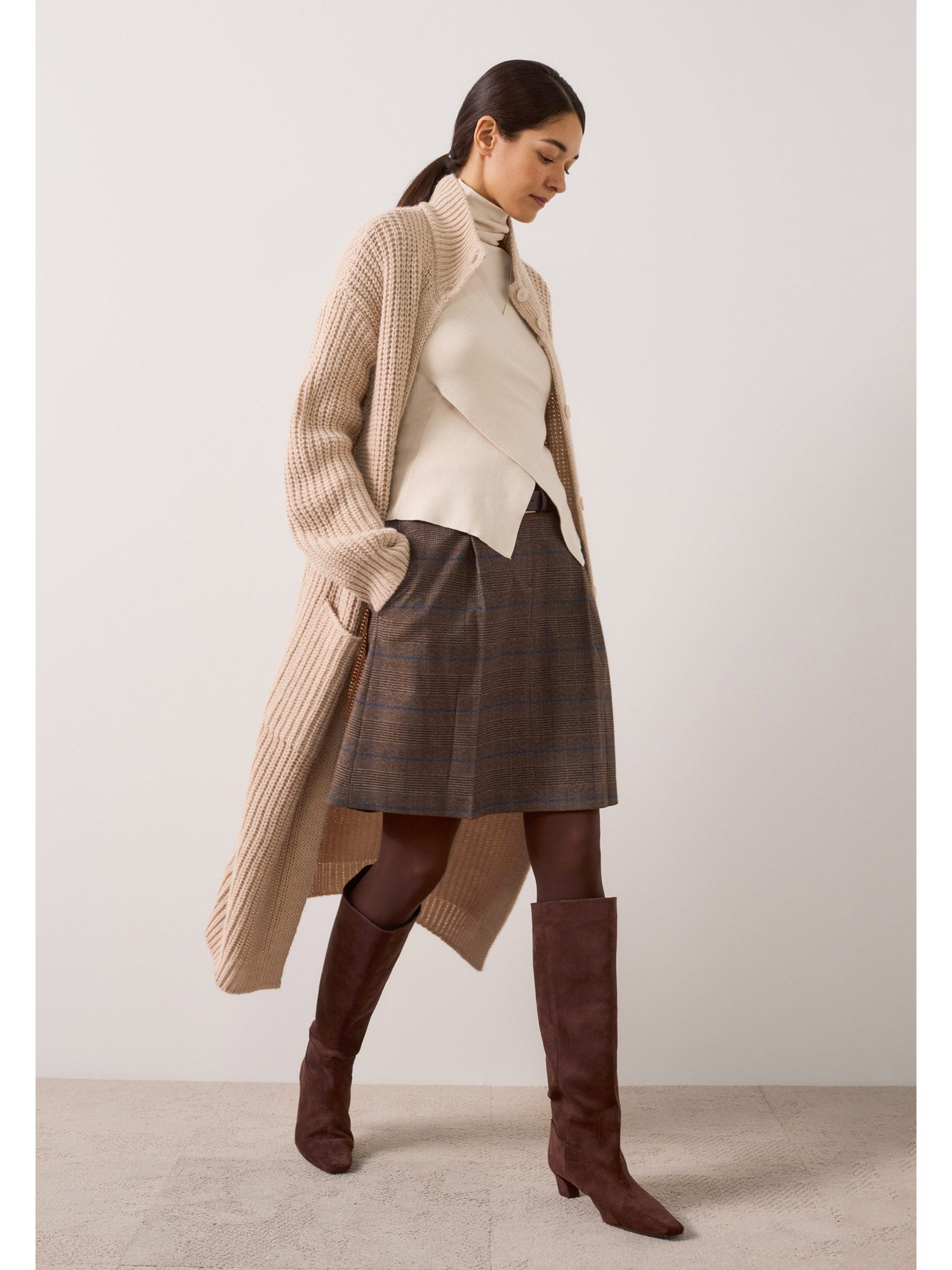 MORE&MORE Strickjacke trendiger, kuscheliger Strickmantel