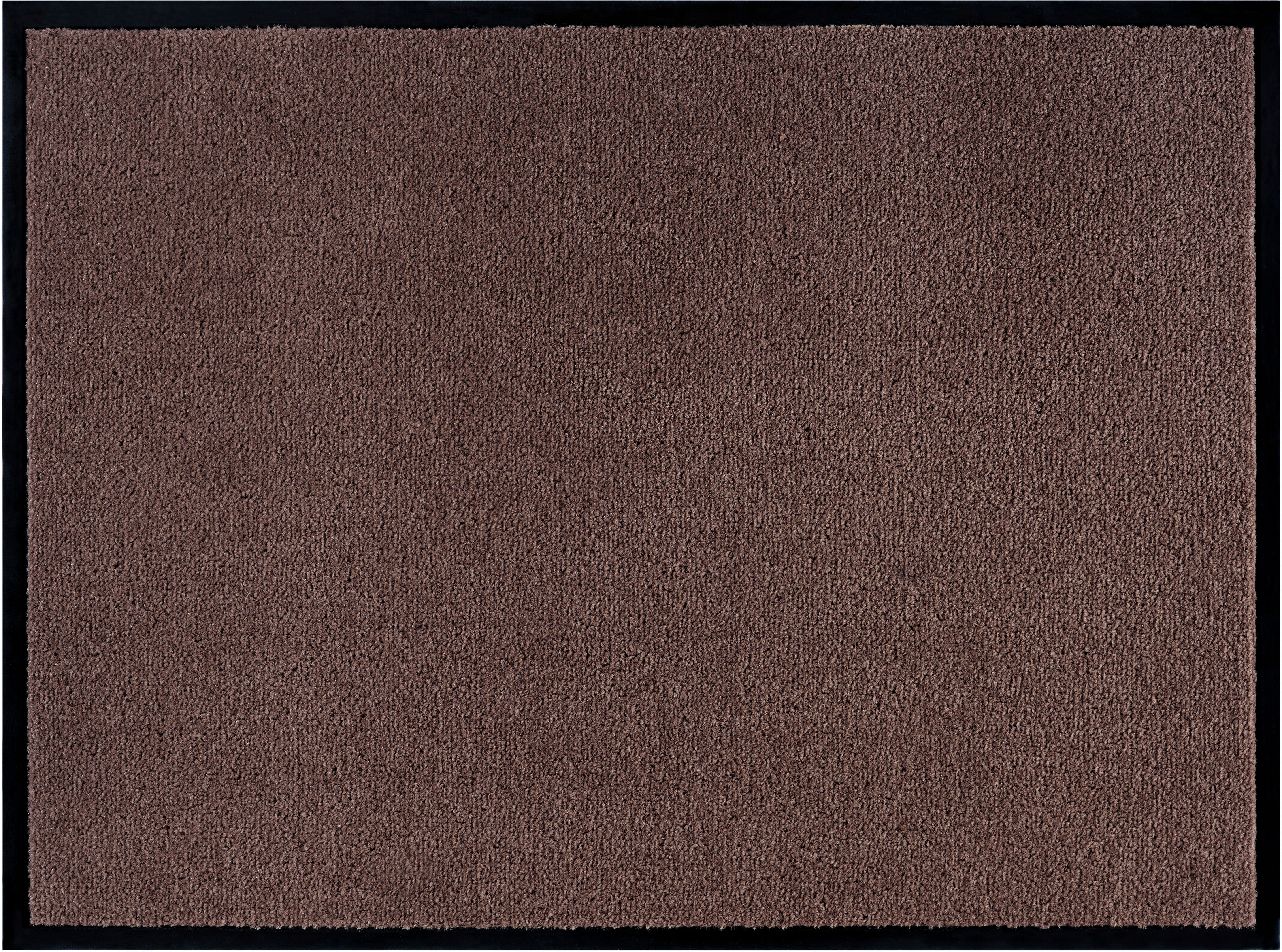 Fußmatte Triton, Home affaire, rechteckig, Höhe: 7 mm, waschbar, Uni-Farben-Design, rutschfest, robust, pflegeleicht braun | Flachgewebe-Teppiche
