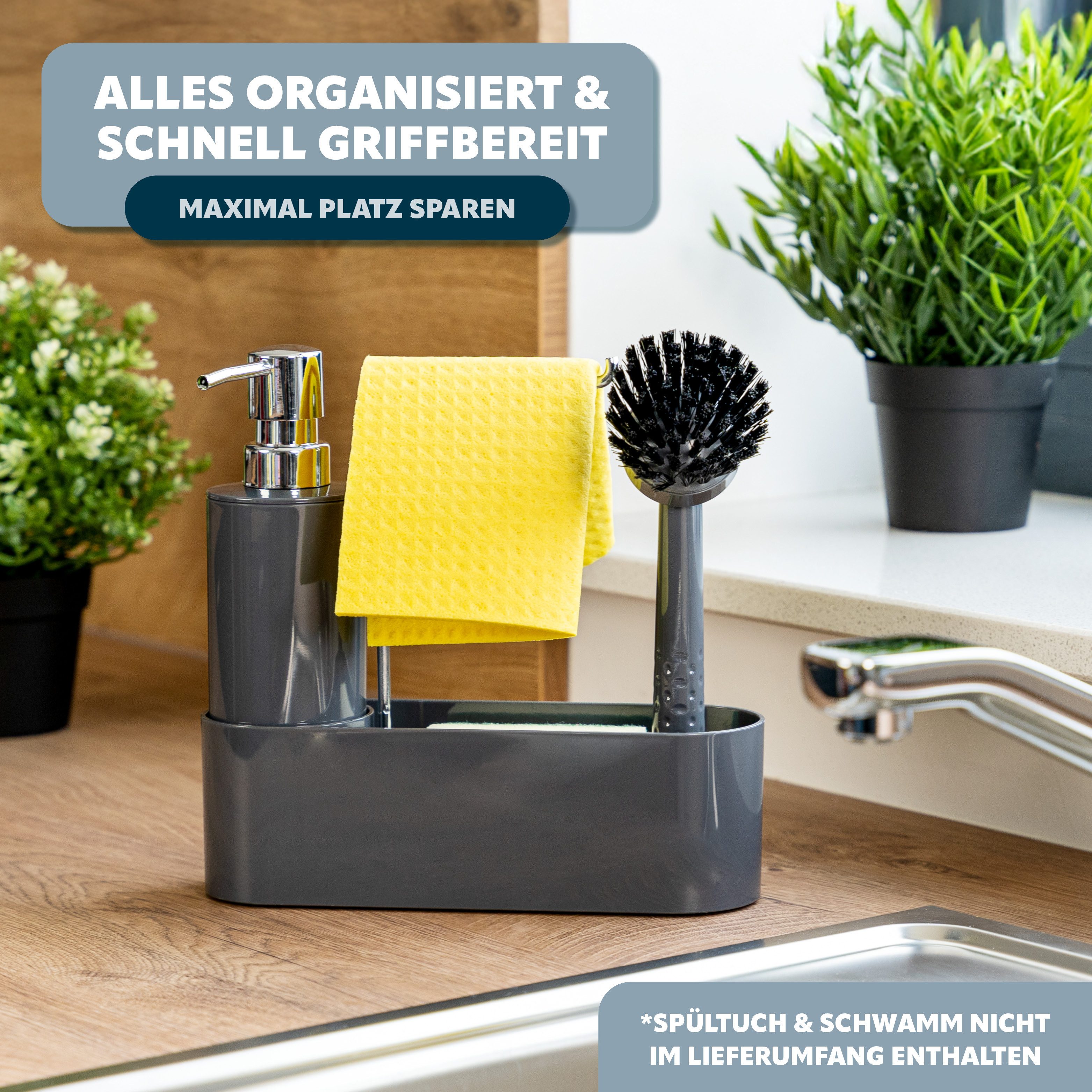 bremermann Seifenspender Spülbecken Organizer, Seifenspender, Spülbürste un günstig online kaufen