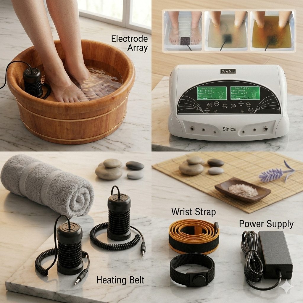 Fußmassagegerät Sinica Elektrisches Fußbad Spa Fußmassagegerät Wärmefunktion Wellness