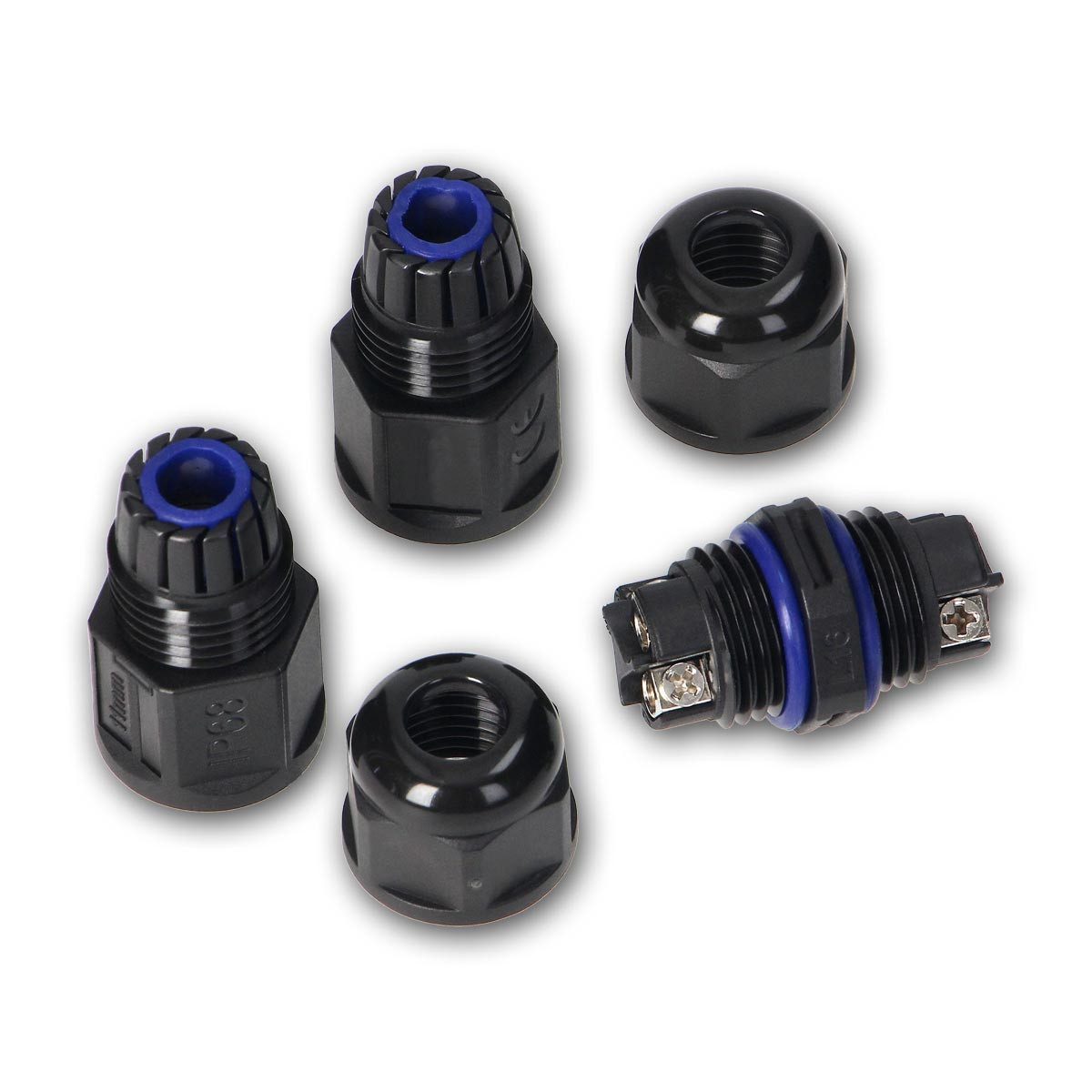 world-trading-net Kabelverbinder-Sortiment MINI-Kabelmuffe für 3x1,5mm², IP68, UV-stabil