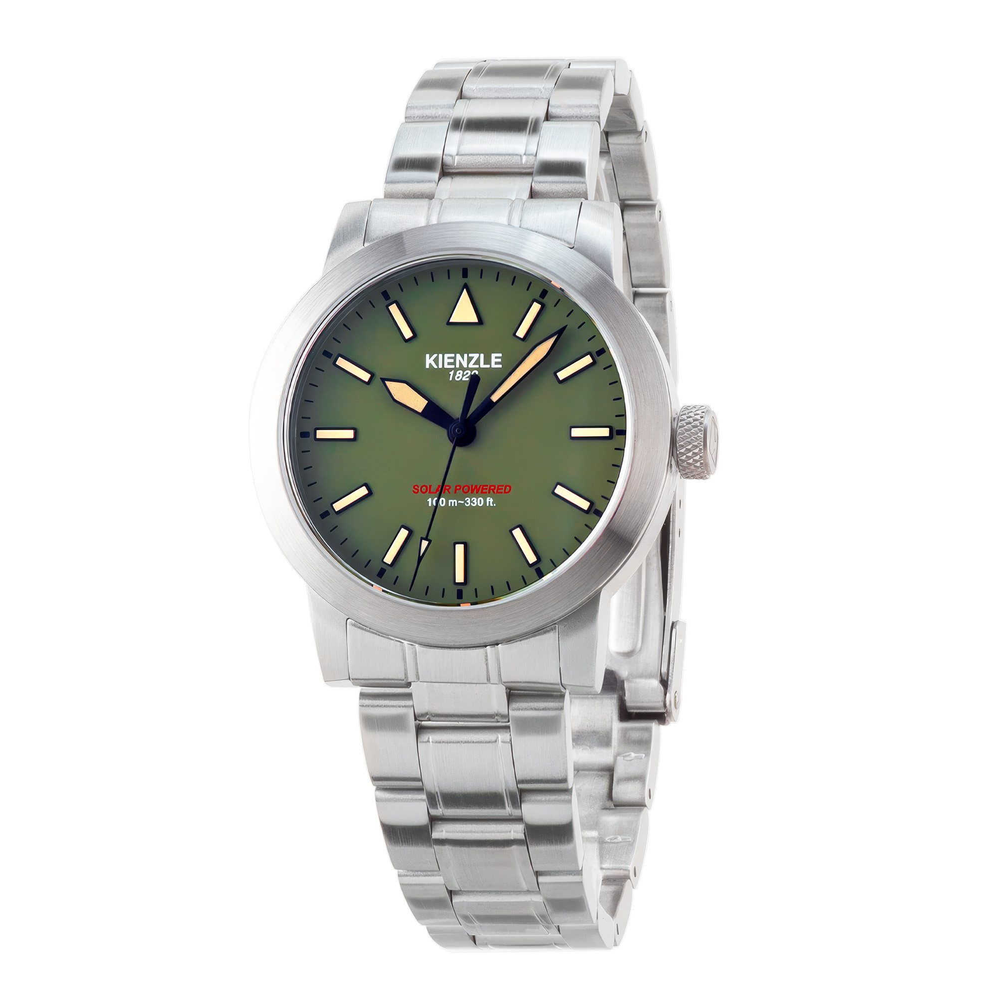 Kienzle Automatikuhr FLIEGER Solar Armbanduhr Edelstahl KG416Q