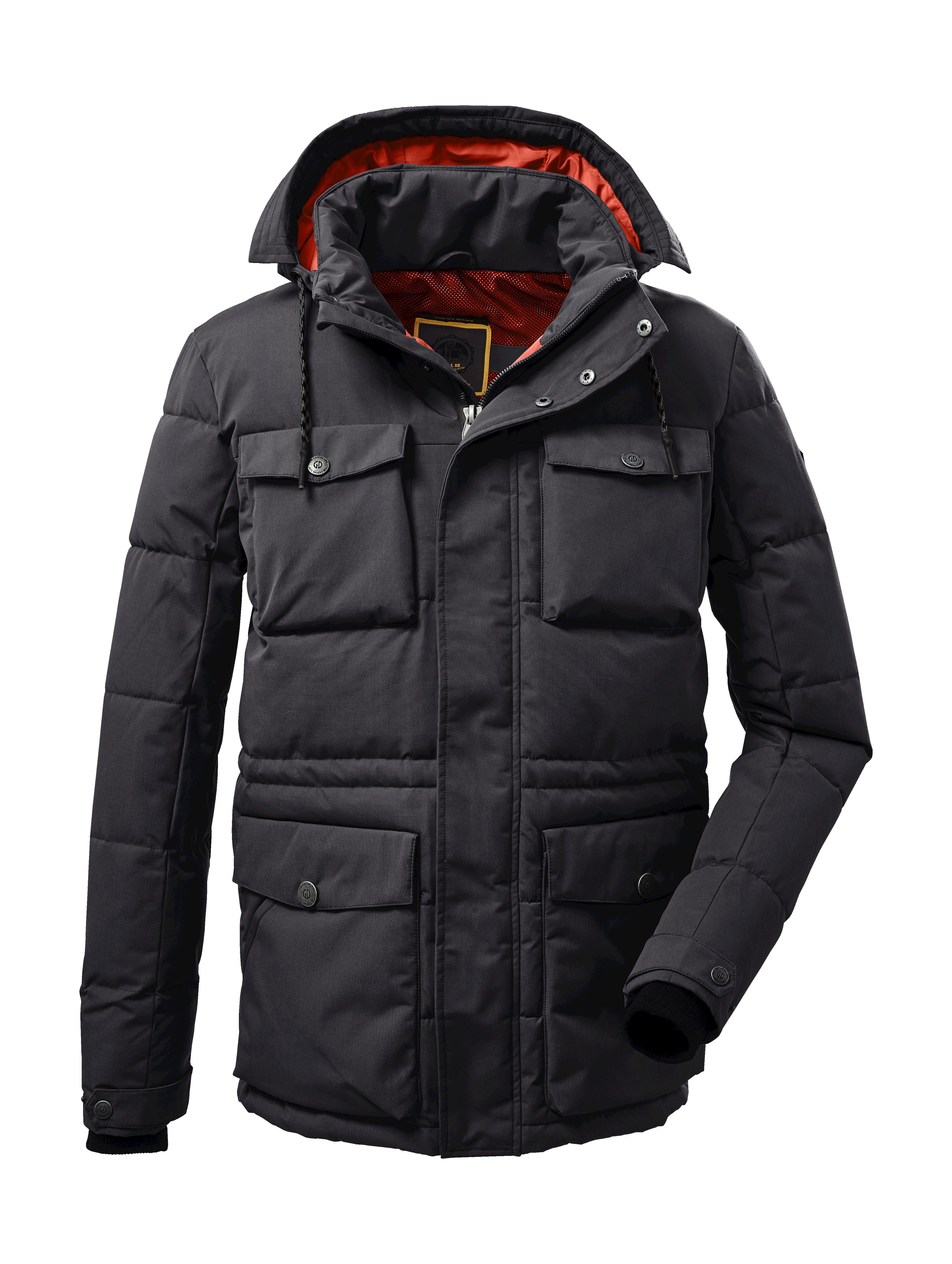 G.I.G.A. DX by killtec Steppjacke GW 45 MN QLTD JCKT Lang geschnittene Steppjacke, abnehmbare Kapuze, 8.000 mm Wassersäule