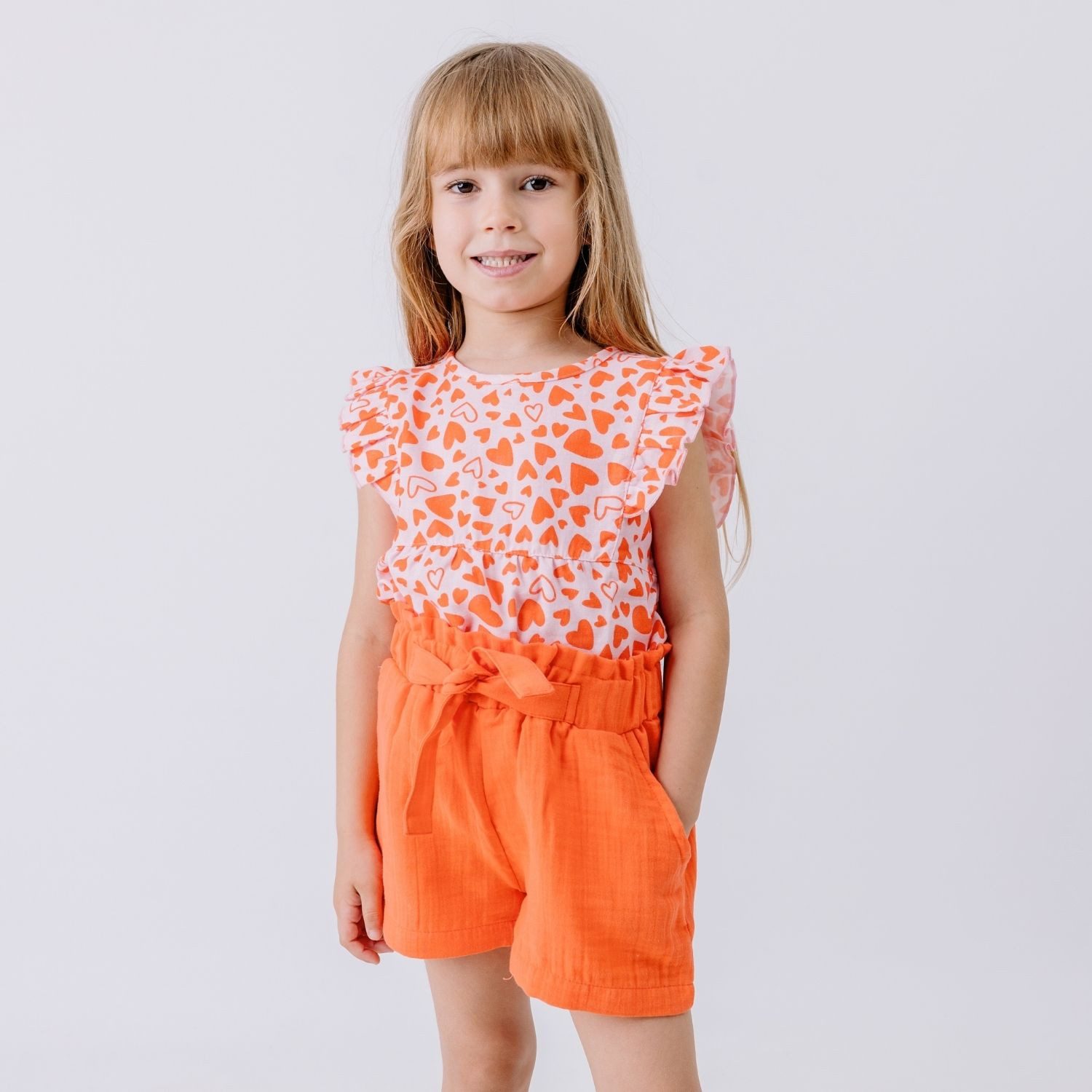 Walkiddy Shorts Walkiddy Kinder Bio Baumwolle GOTS Koralle nachhaltig - Bio Baumwolle,GOTS, Kinderbekleidung,nachhaltige Klamotten