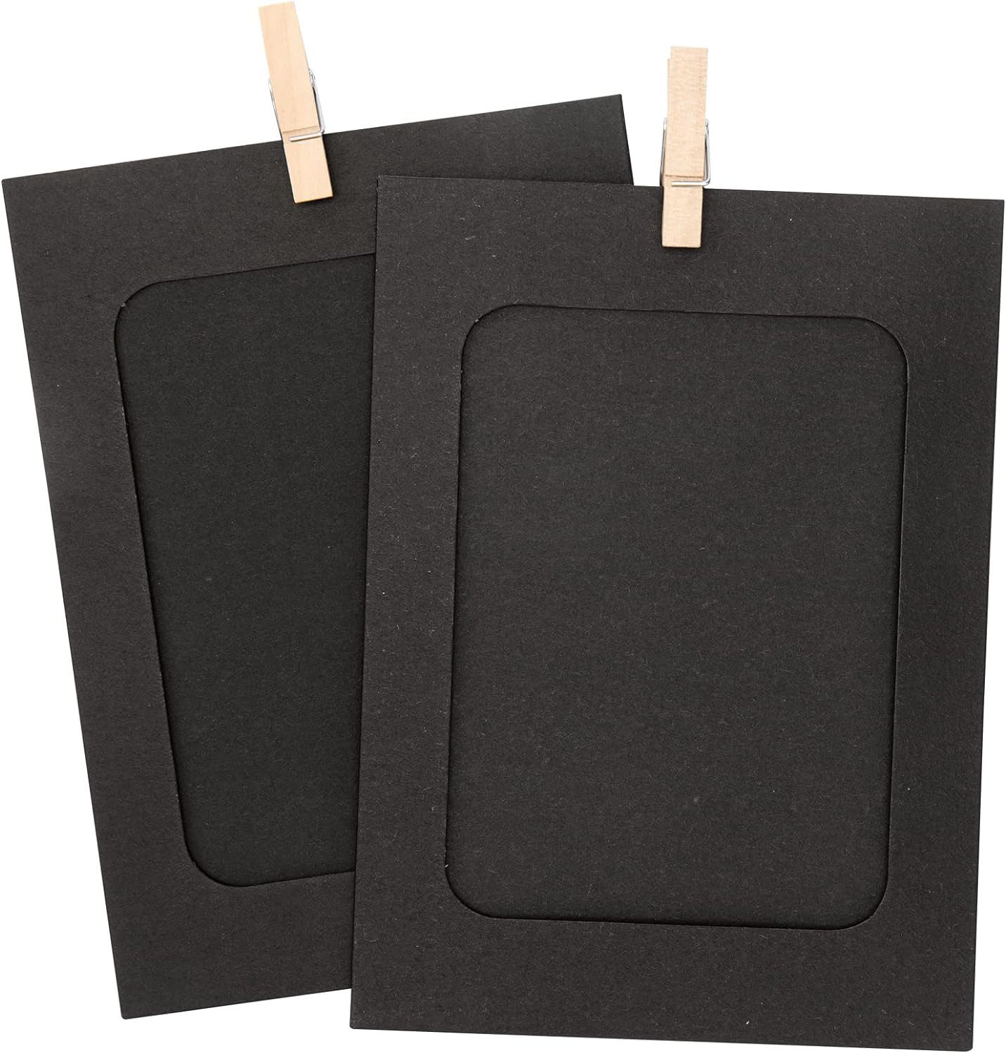 Refttenw Bilderrahmen-Set 20-St Papier-Fotorahmen mit Holzclips günstig online kaufen