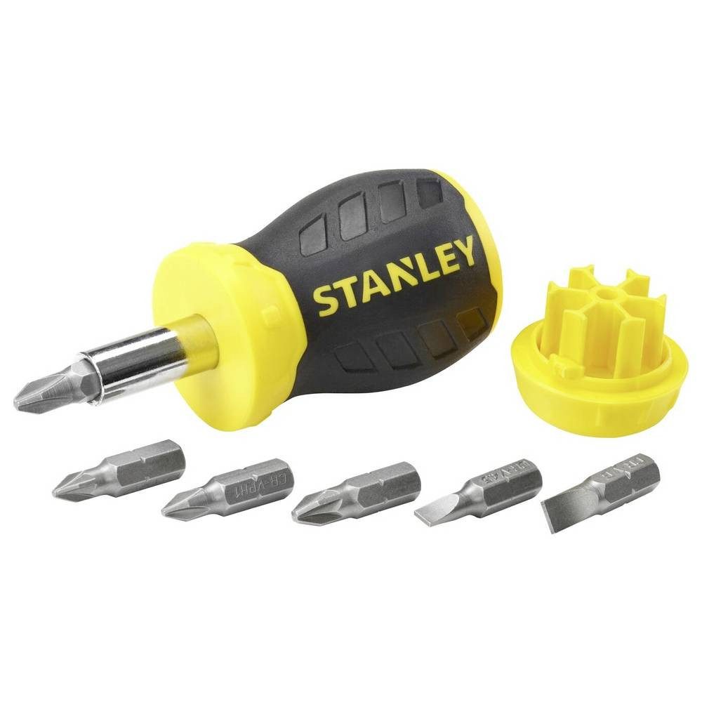 STANLEY Bit-Schraubendreher STUBBY MULTIBIT - 6 BITS 0-66-357
