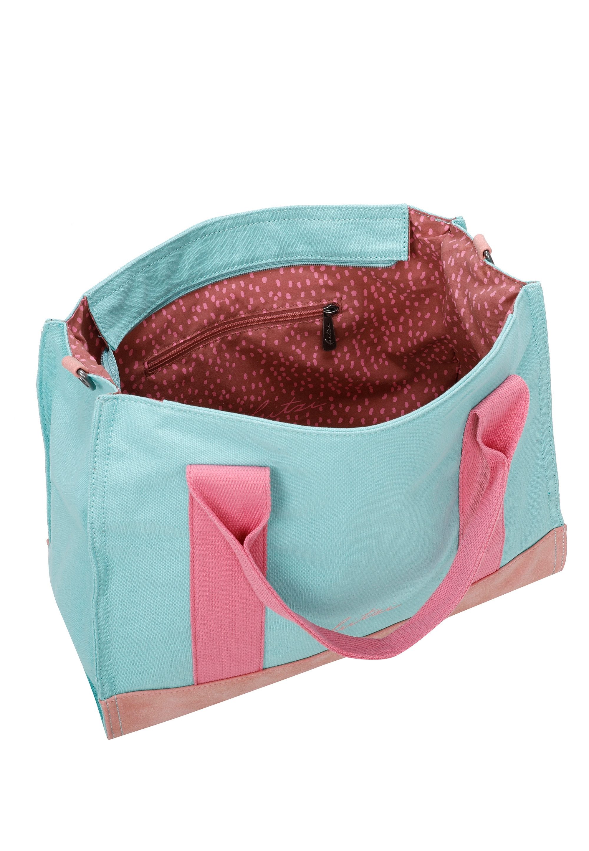 Fritzi aus Preußen Henkeltasche Canvas Tote Bag, mit verstell- und abnehmbarem Schulter-Riemen
