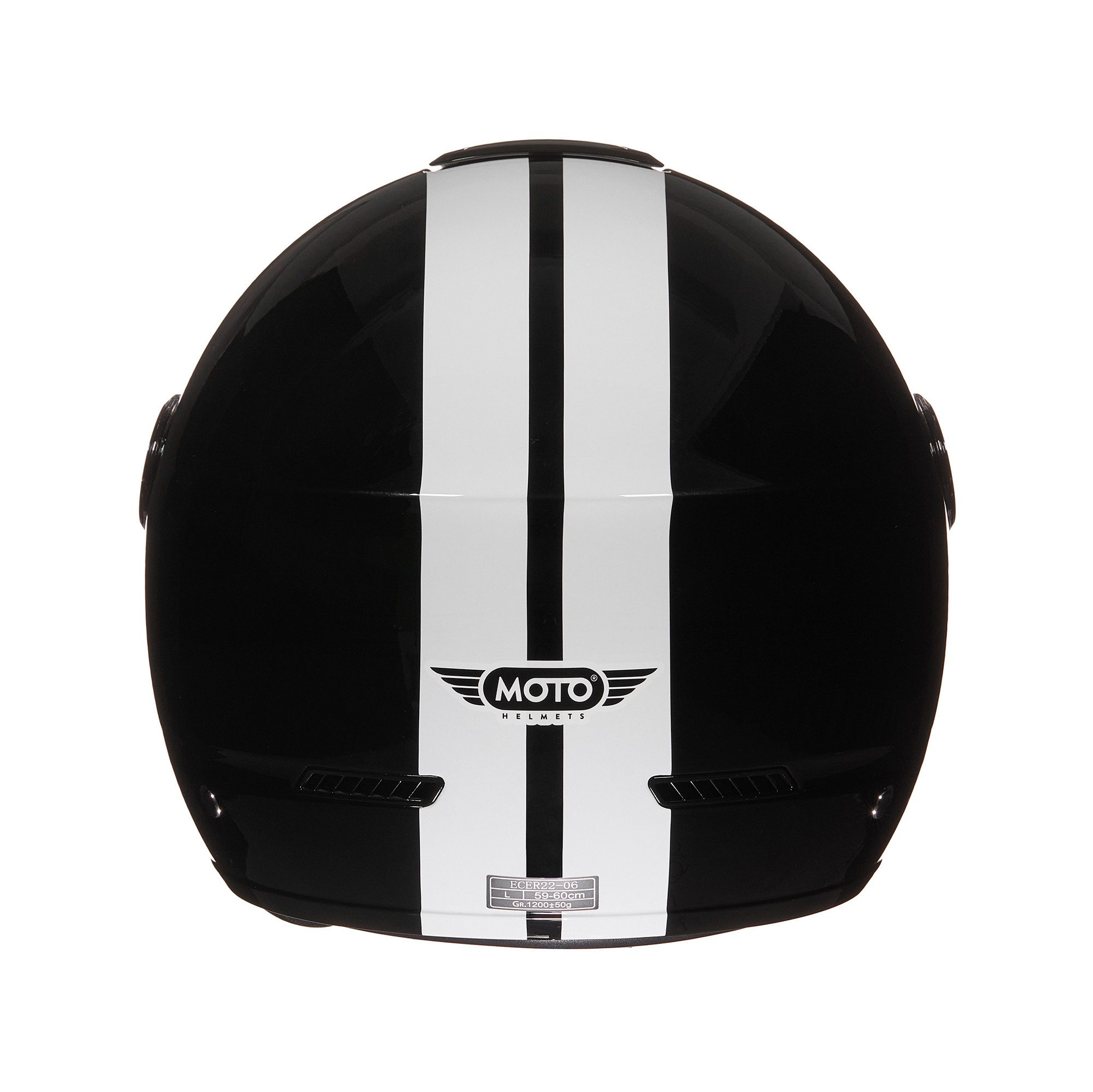 MOTO HELMETS Motorradhelm Integralhelm Motorrad Full Helm U-52 Racing, Helm für Motorrad Roller, Schnellverschluss, Sonnenvisier, nur 1050g