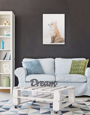 KUNSTLOFT Gemälde Rat des Fuchses 50x70 cm, Leinwandbild 100% HANDGEMALT Wandbild Wohnzimmer