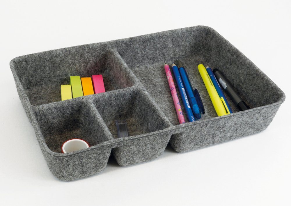 TimeTEX Aufbewahrungsbox Tisch-Organizer "Filzi" aus Filz, günstig online kaufen