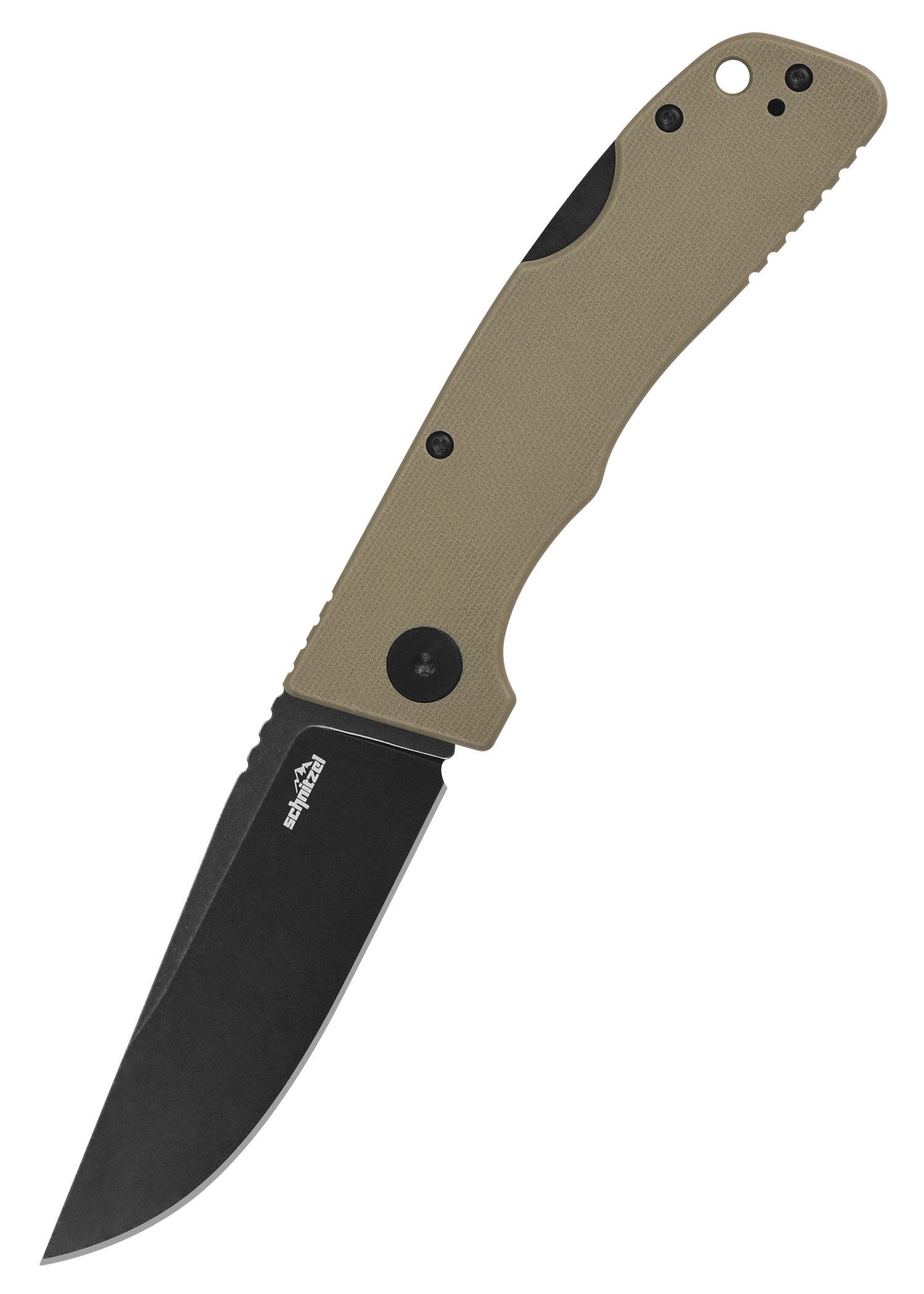 Taschenmesser Schnitzel KVAR G10 Braun Taschenmesser mit Hosenclip