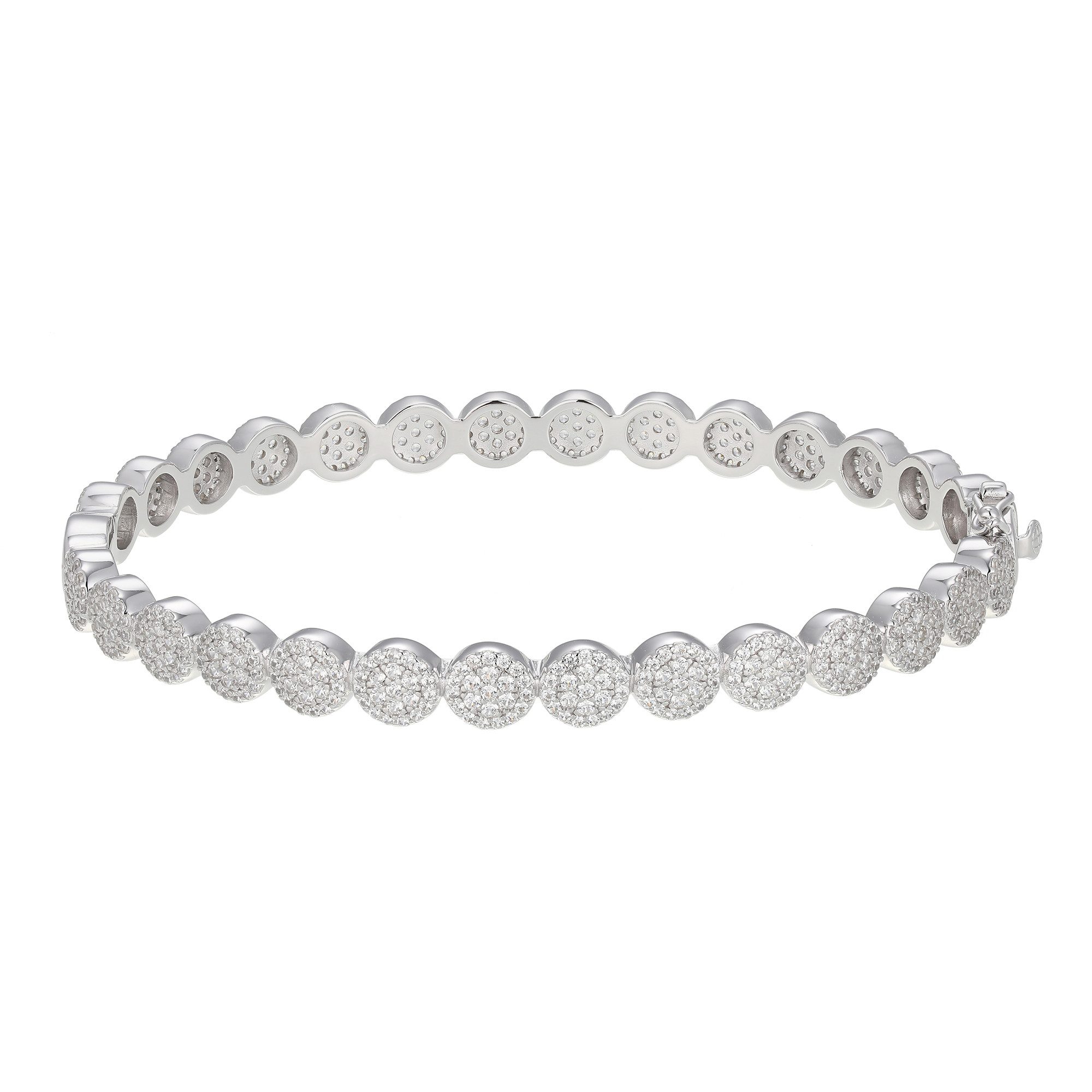 Cavill Silberarmband Cavill eleganter Zirkon Damenarmreif 4,19 ct Pavé 925 Silber (1-tlg)
