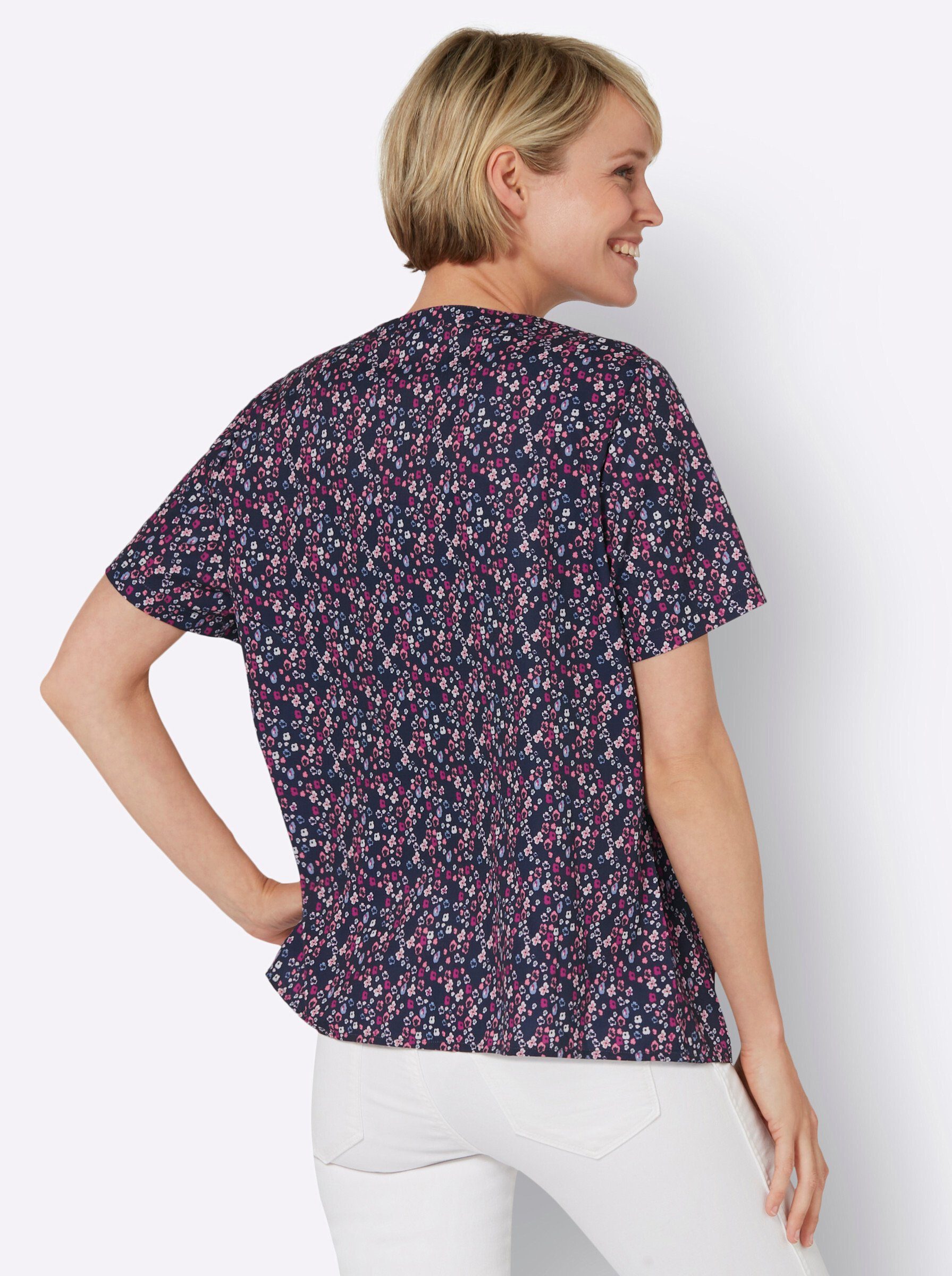Sieh an! Klassische Bluse Schlupfbluse Kurzarm günstig online kaufen