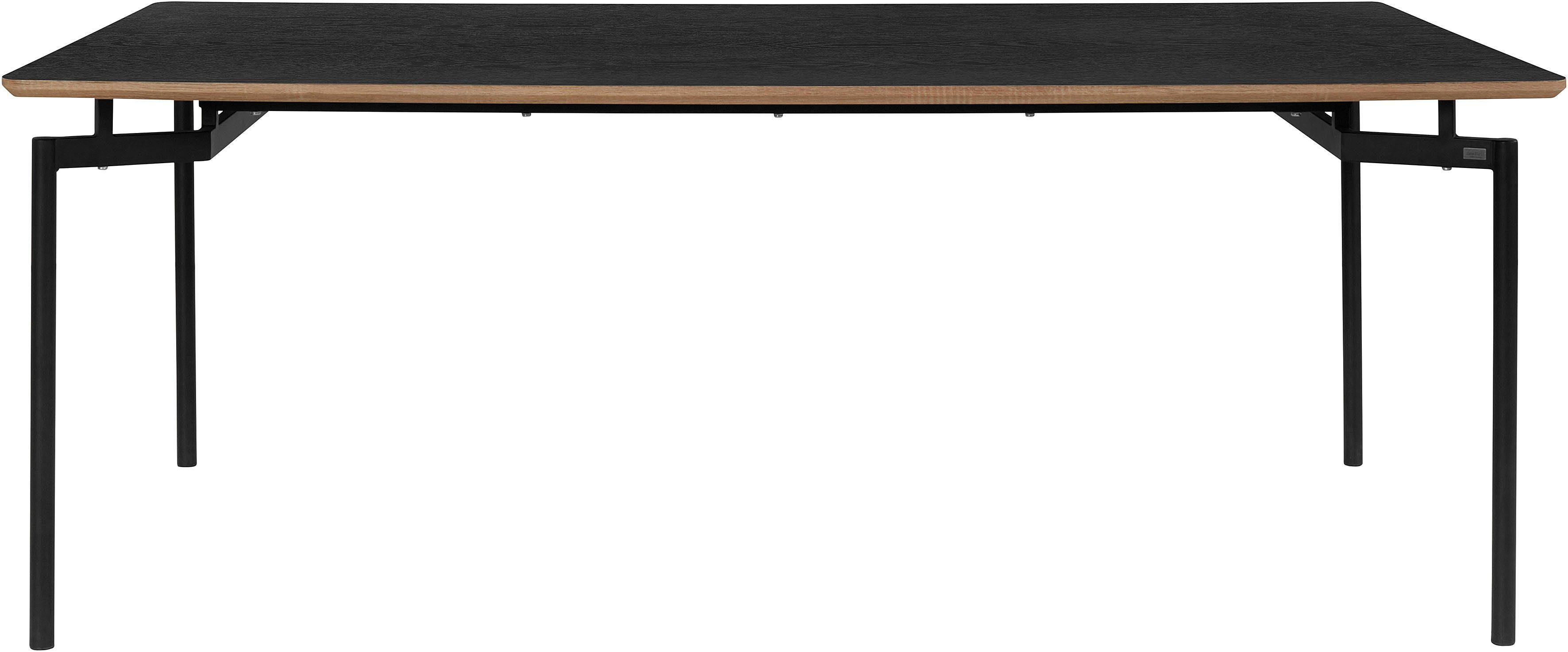 andas Esstisch Tranum (1-St), mit Tischplatte in einer Holzoptik und fühlbare Struktur, Höhe 76 cm