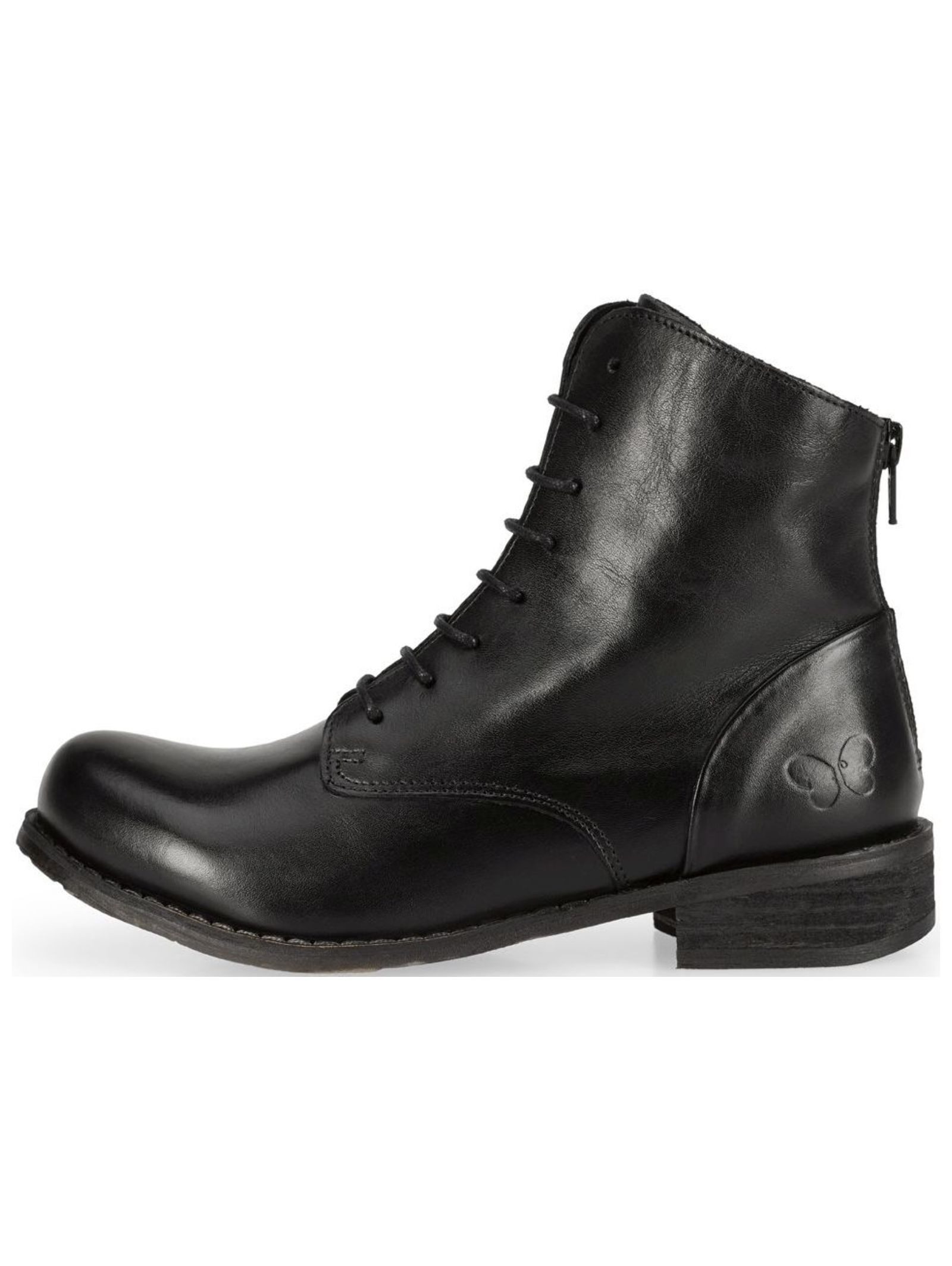 Felmini Wide Fit Stiefelette Leder . Schnürstiefelette