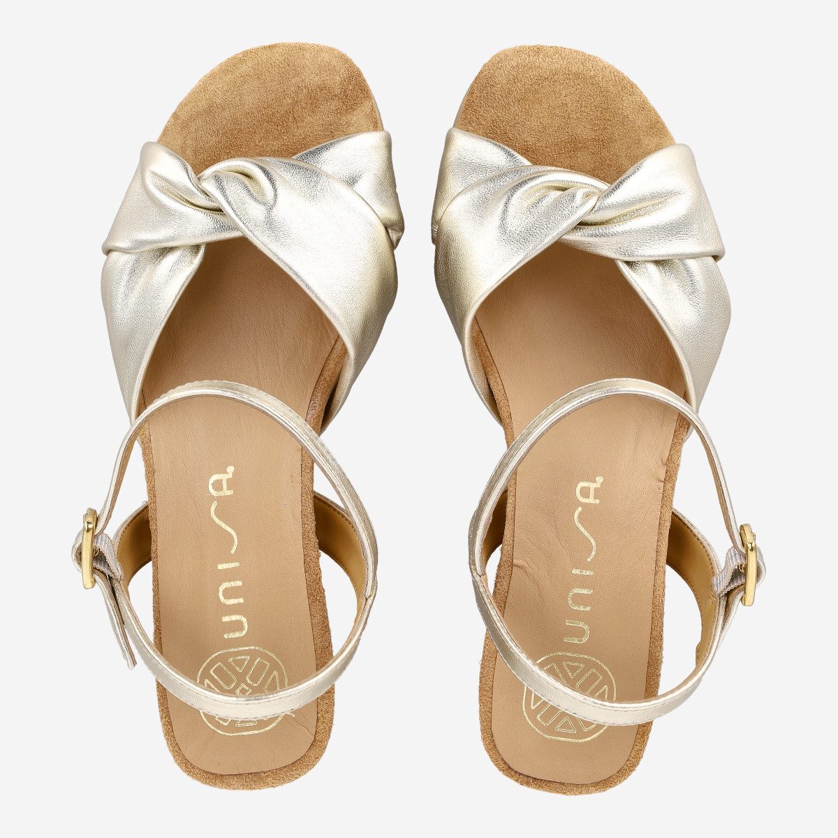 Unisa Unisa BADESI_LMT PLATINO, Sandaletten, Gold, Damen Sandalette