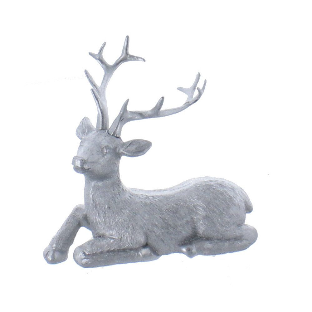 MICA Weihnachtsfigur Hirsch liegend silber - günstig online kaufen