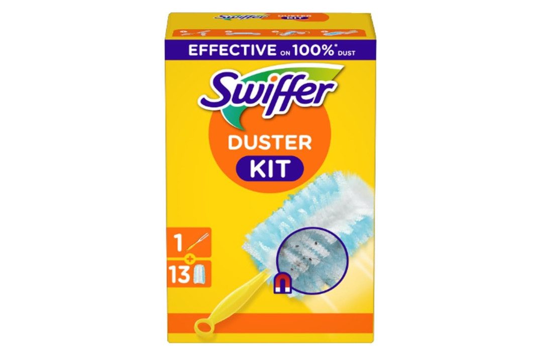 Swiffer Staubbesen Staubwedel KIT Staubmagnet Starter Set 1 Griff + 13 Nachfülltücher
