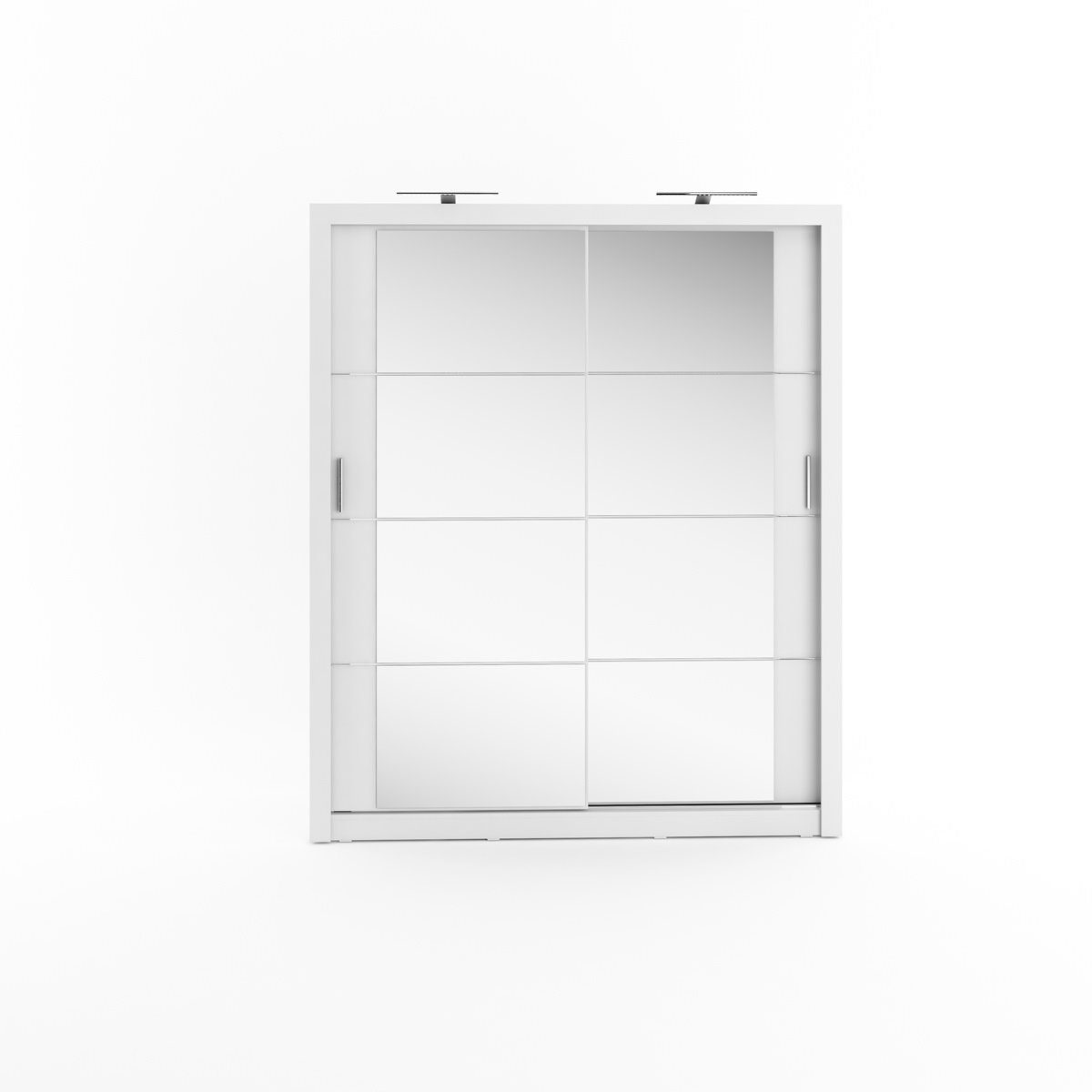Weiß 180cm mit Spiegel 03, Breite ARTI Mehrweckschrank Kleiderschrank Compleo