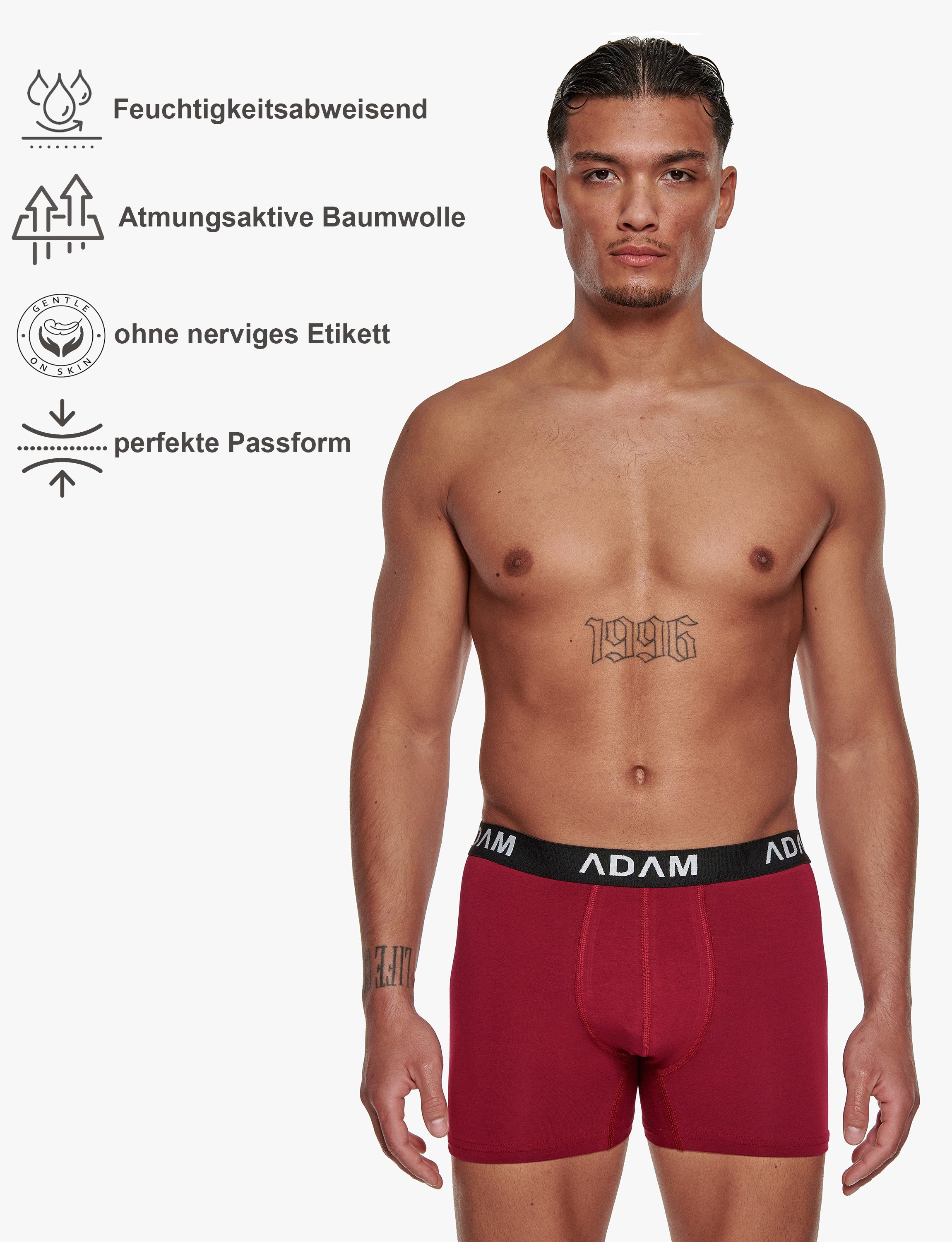 JEANS Trunks Box-F 8er ADAM 6er Set, Männer Boxershorts 12er Herren Underwear Unterhosen Set (6-St., 6er Shorts Set, 10er Boxer Boxershorts Set) Set, Boxer-1