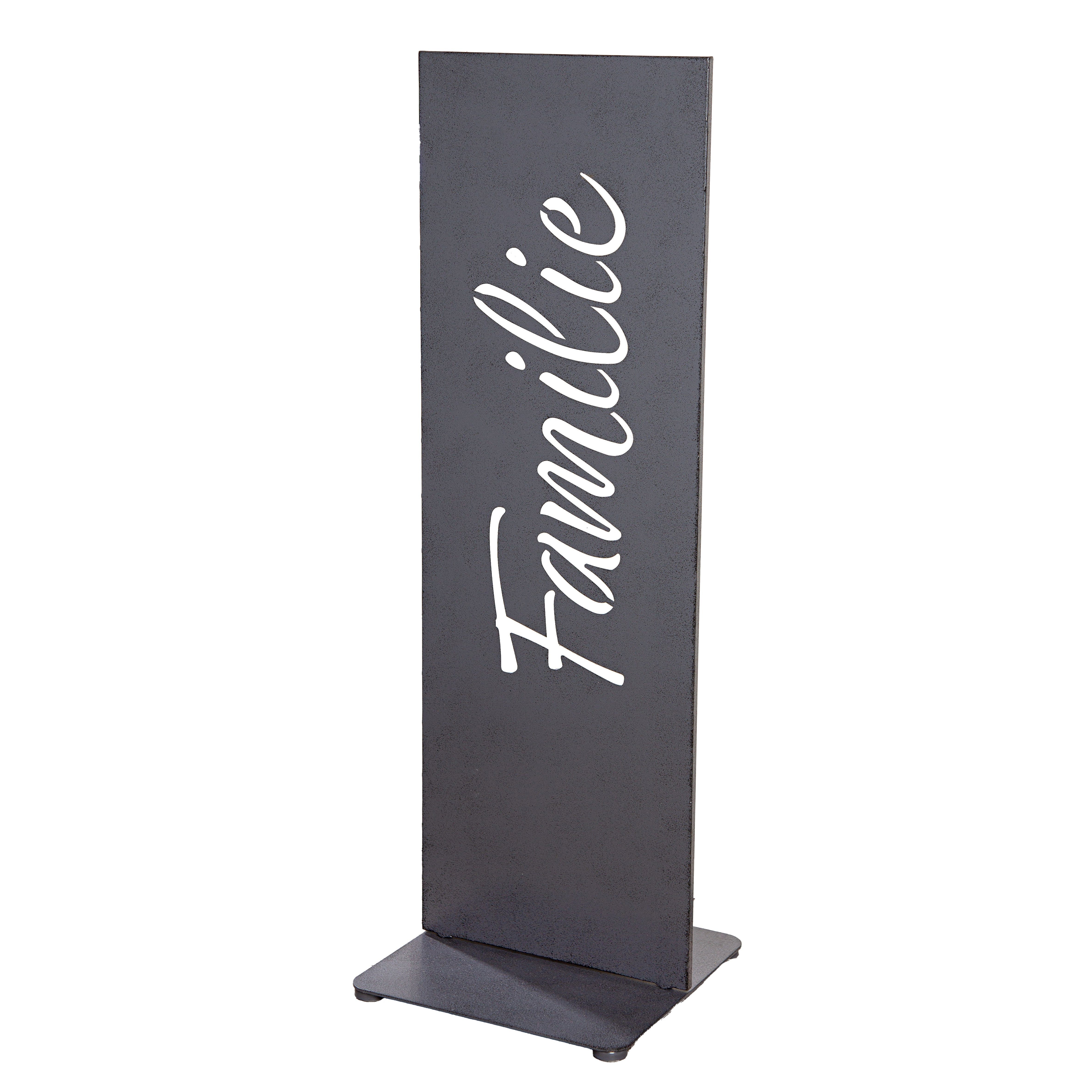 GILDE Dekofigur Standrelief Aufsteller Familie aus Metall 72cm Hoch von Gilde - Hinguc