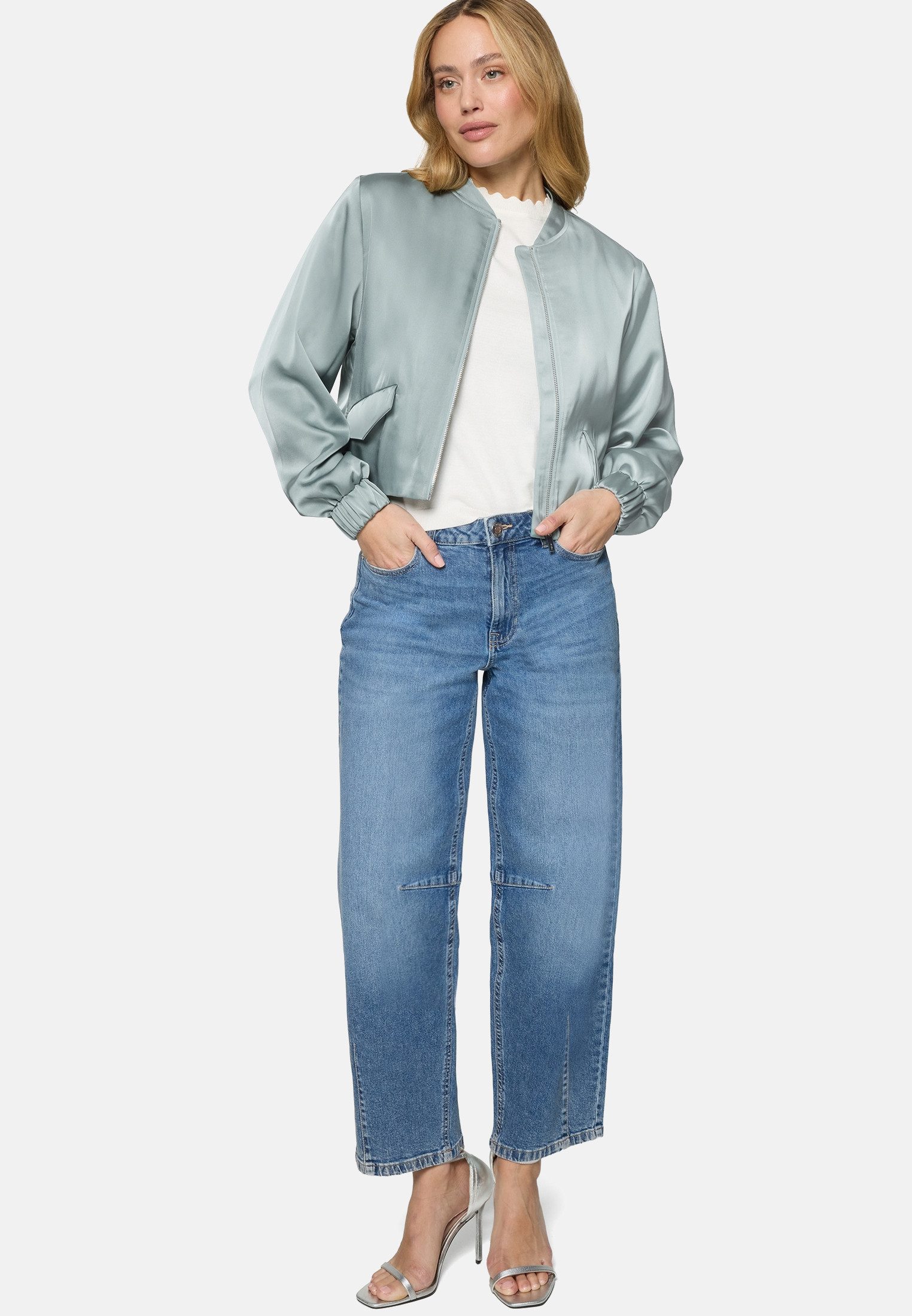 Zero Jackenblazer Damen langarm Material.
