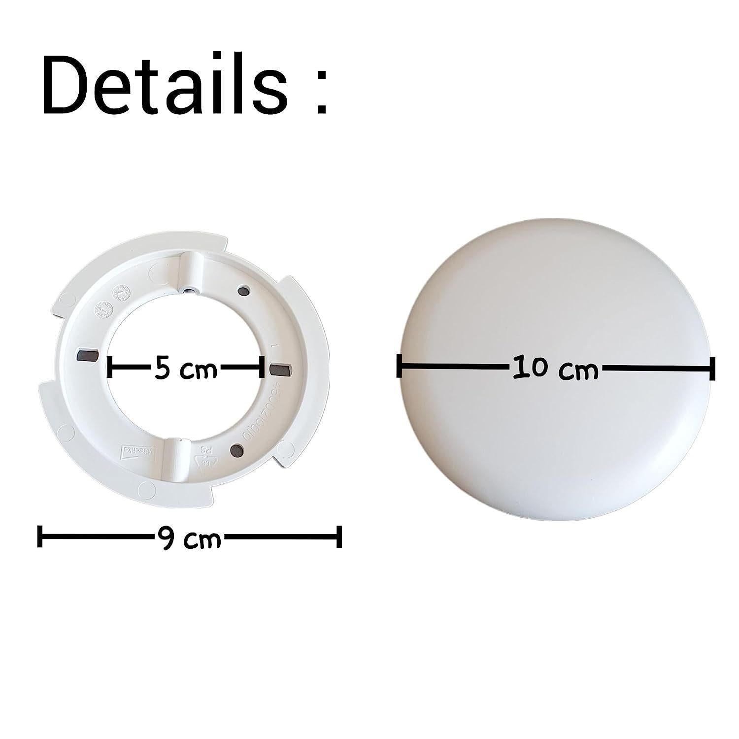 Lichthandel Hoch Lampen-Verteiler Lampen Abzweigdosen die den Abbdeckdose, Diese verdeckt Zuleitung. Abdeckdose Deckenauslass Baldachin Verteilerdose weiß 1x 130mm Aufputzdose, für