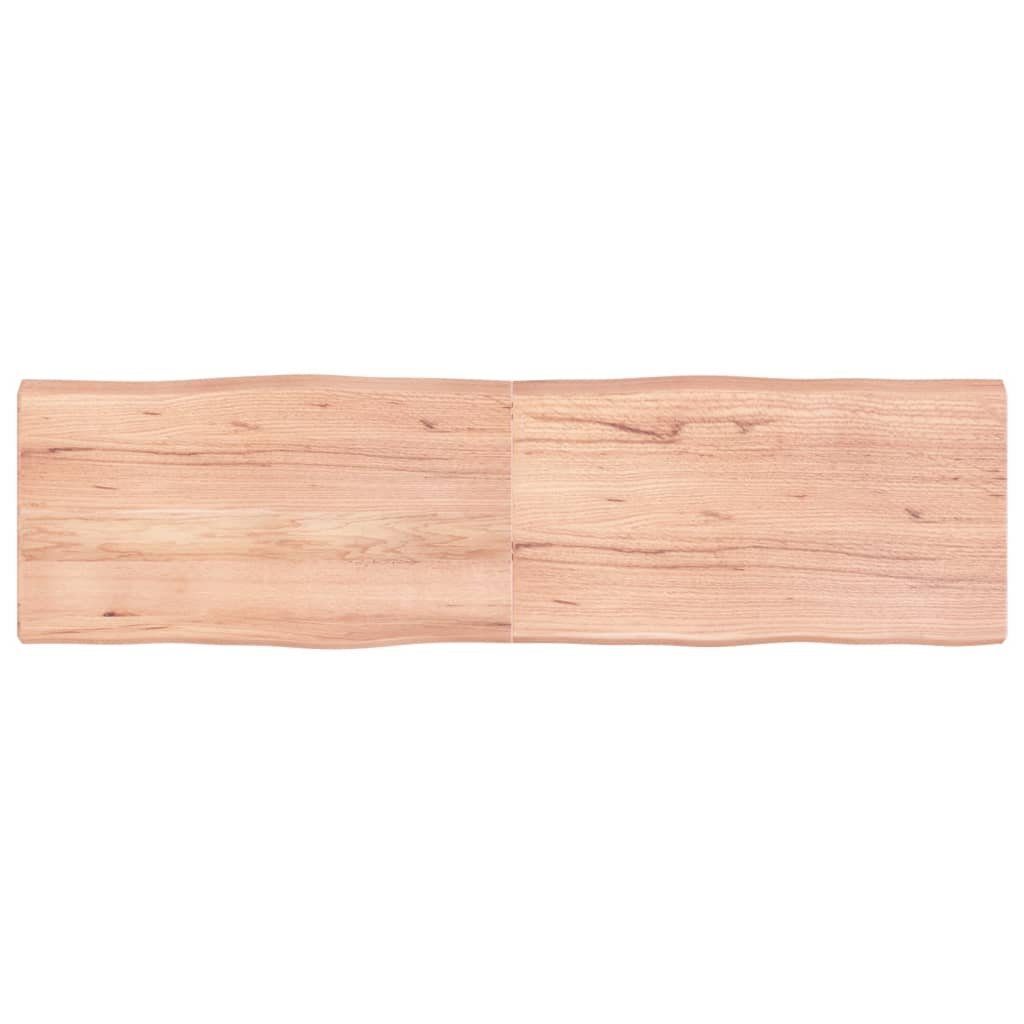 furnicato Tischplatte 180x50x(2-6) cm Massivholz Behandelt Baumkante (1 St)