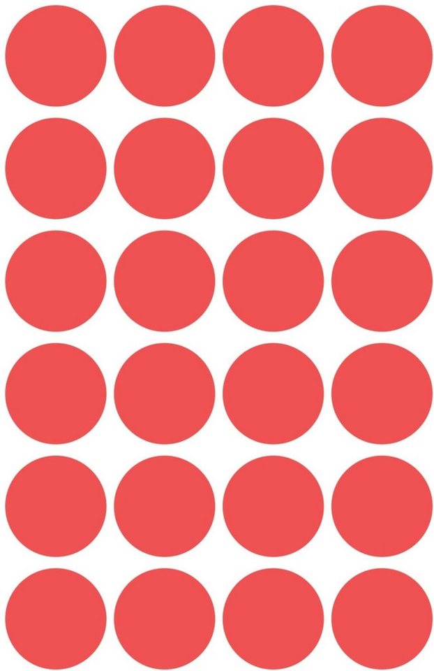 Thumbnail - Avery Zweckform Etiketten Markierungspunkte 18mm rot wiederablösbar VE=96 Stück