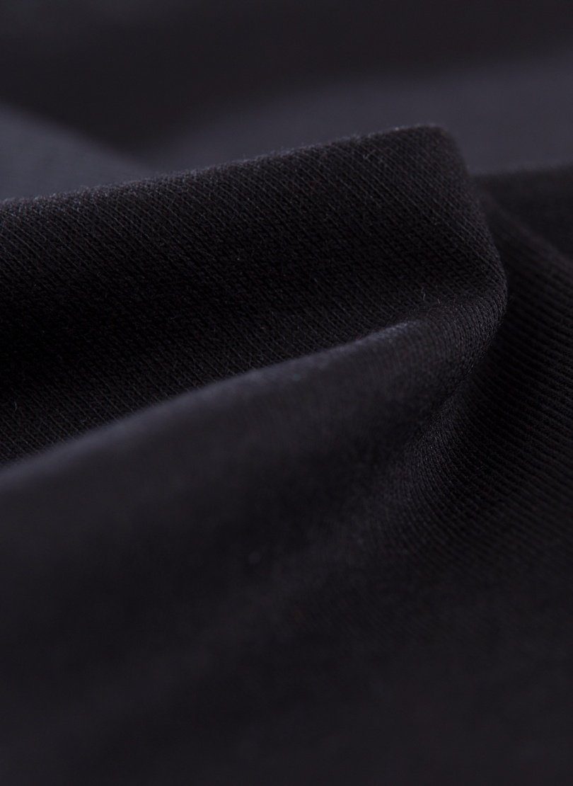 Trigema T-Shirt Baumwolle schwarz V-Shirt DELUXE TRIGEMA