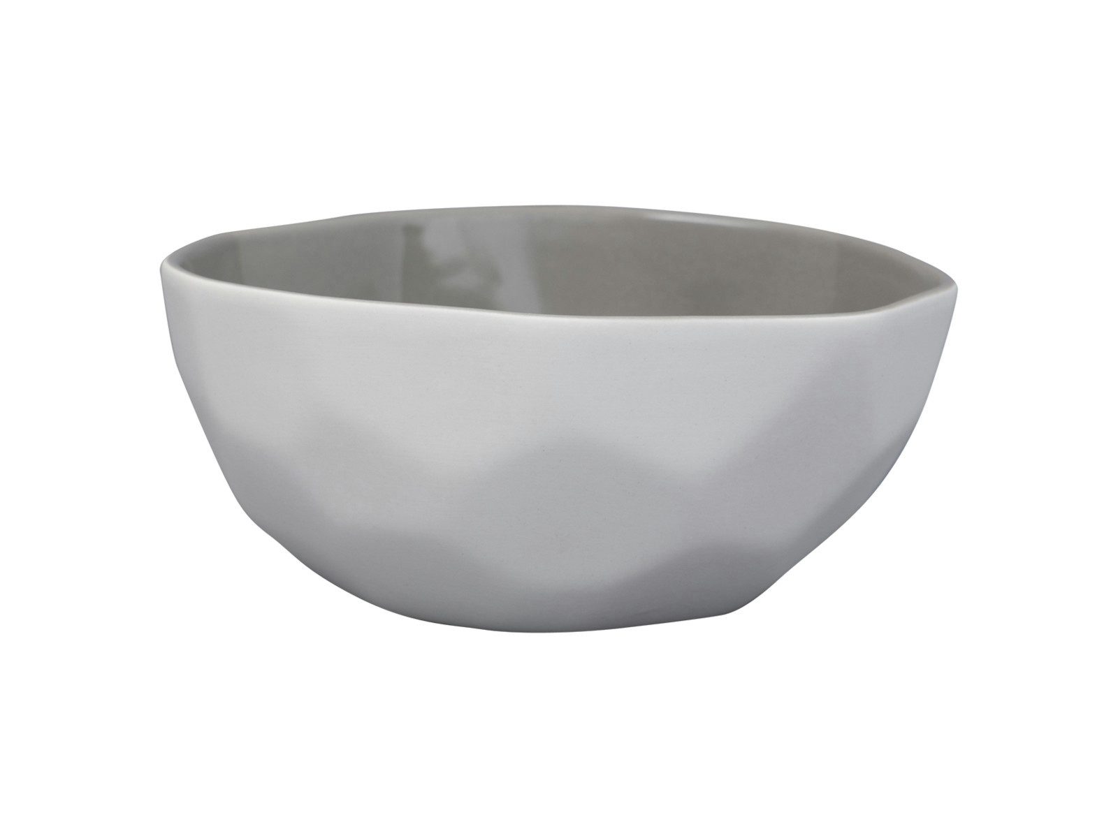 Greengate Müslischale Elements Müslischale grey 14,5cm, Steinzeug, (Müslischalen)