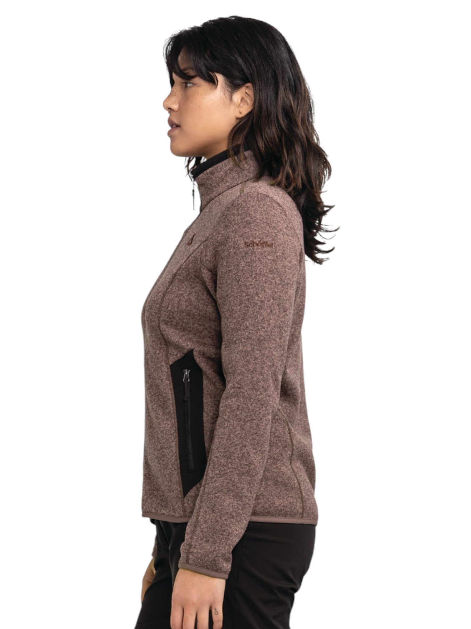 Schöffel Fleecejacke Hiking Circ Style Yew (warm, hoher Feuchtigkeitstransport) dunkelrosa – Bild 5 von 5